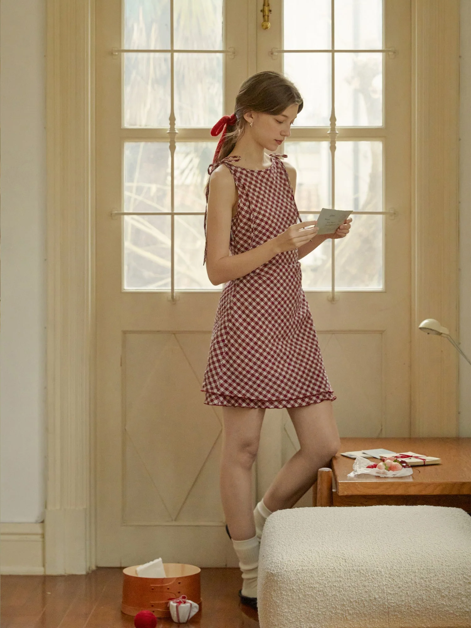 Red Plaid Dress
