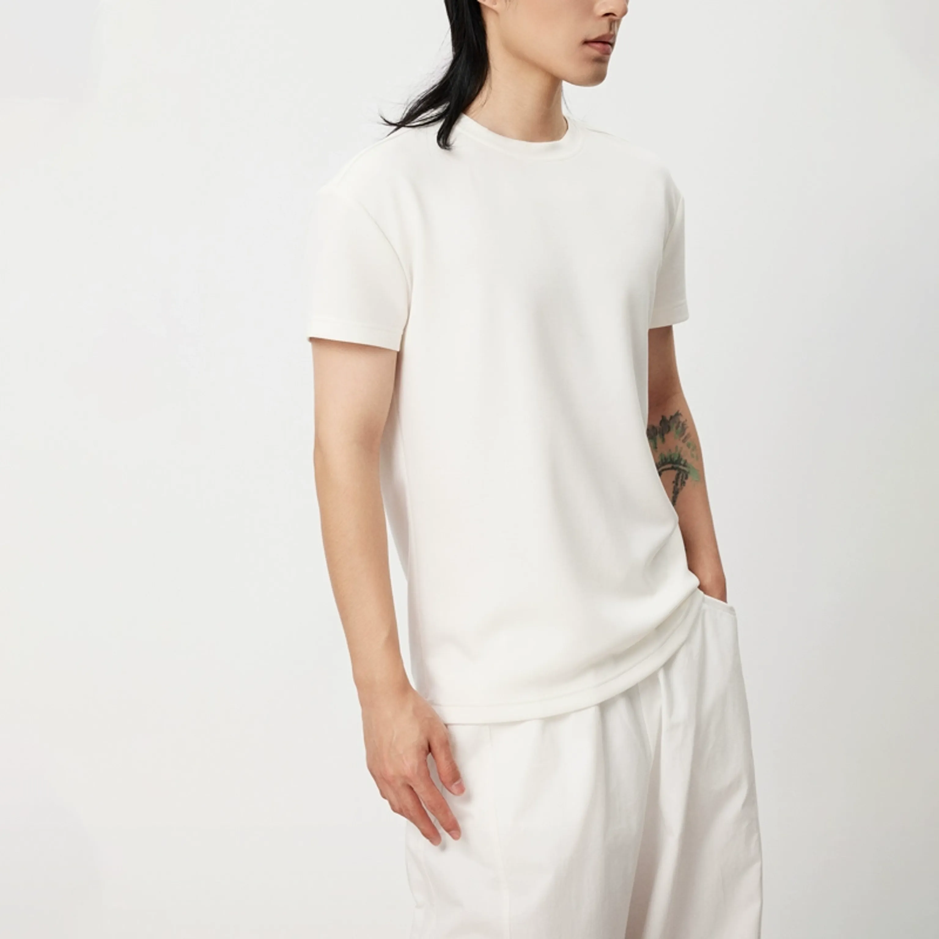 Refined Stretch Crewneck Tee - Image 6