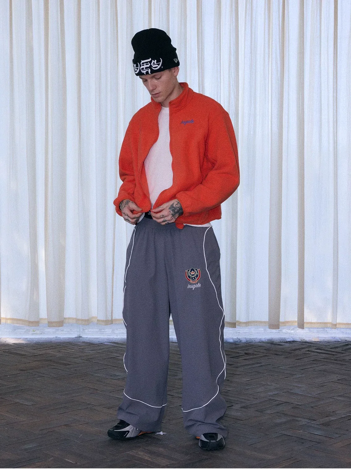 Reflective Piped Nylon Track Pants - Image 3