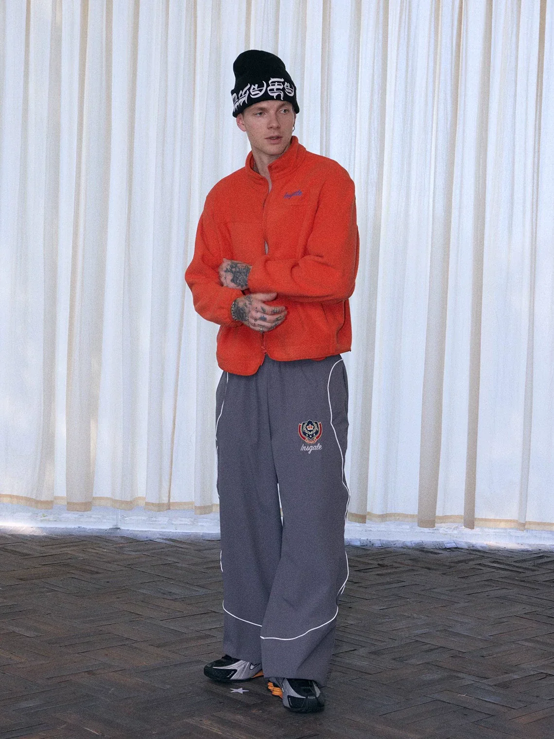 Reflective Piped Nylon Track Pants - Image 4