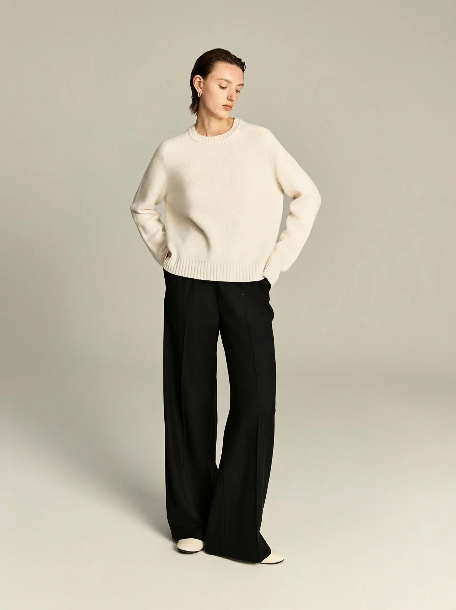 Relaxed Cashmere Crewneck