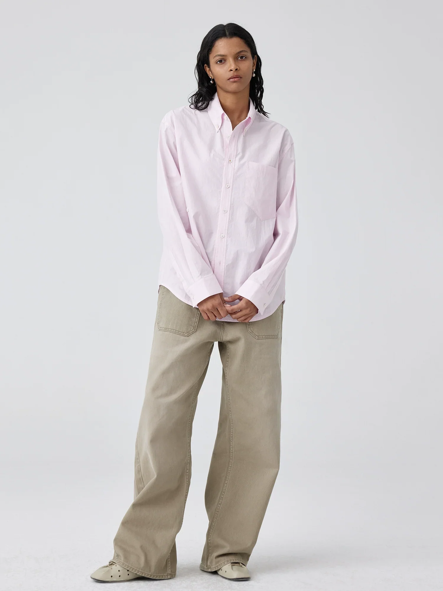 Relaxed Cotton Button-Down Shirt - Image 4