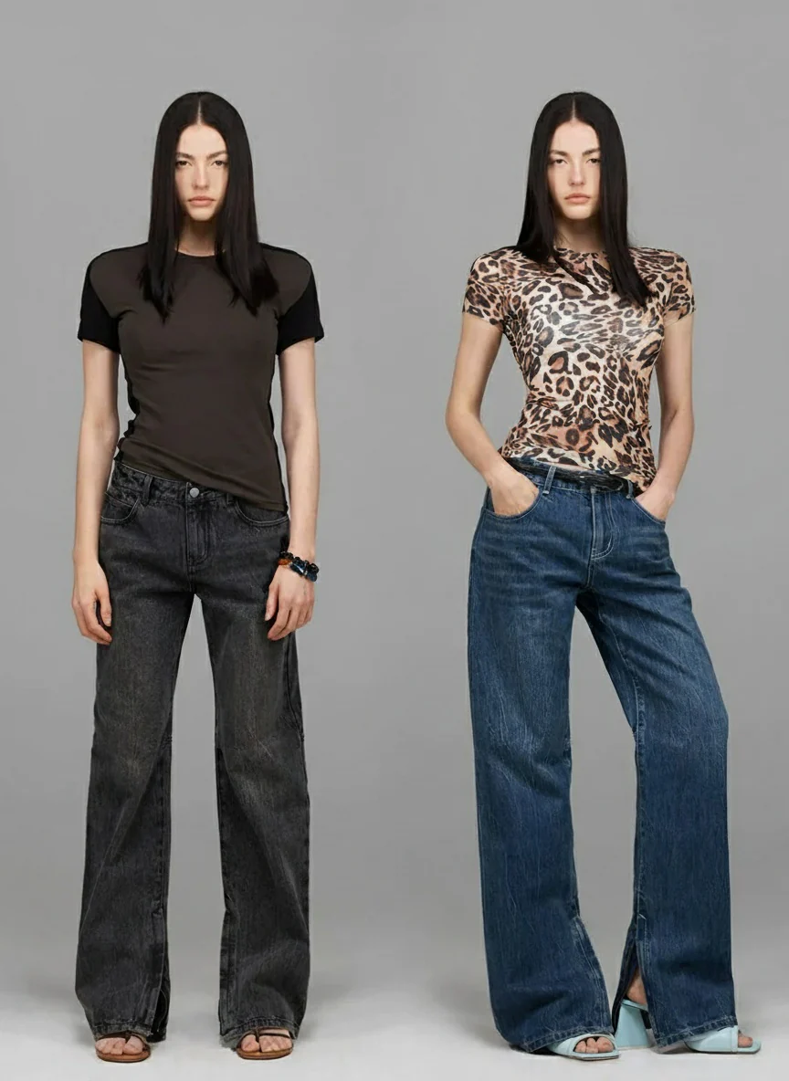 Relaxed Heavy-Wash Zip-Hem Jeans - Image 5