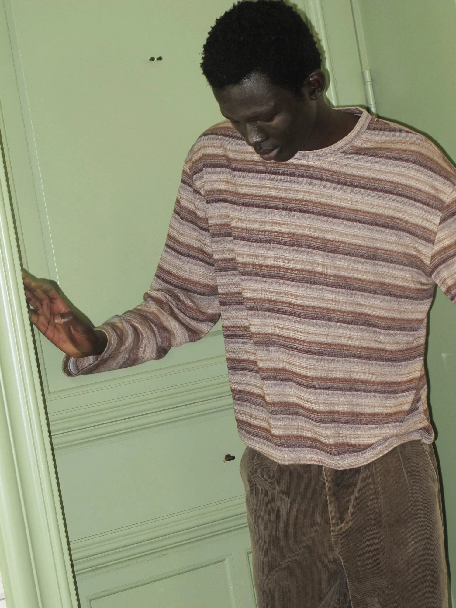 Relaxed Retro Stripe Long Sleeve Tee - Image 6
