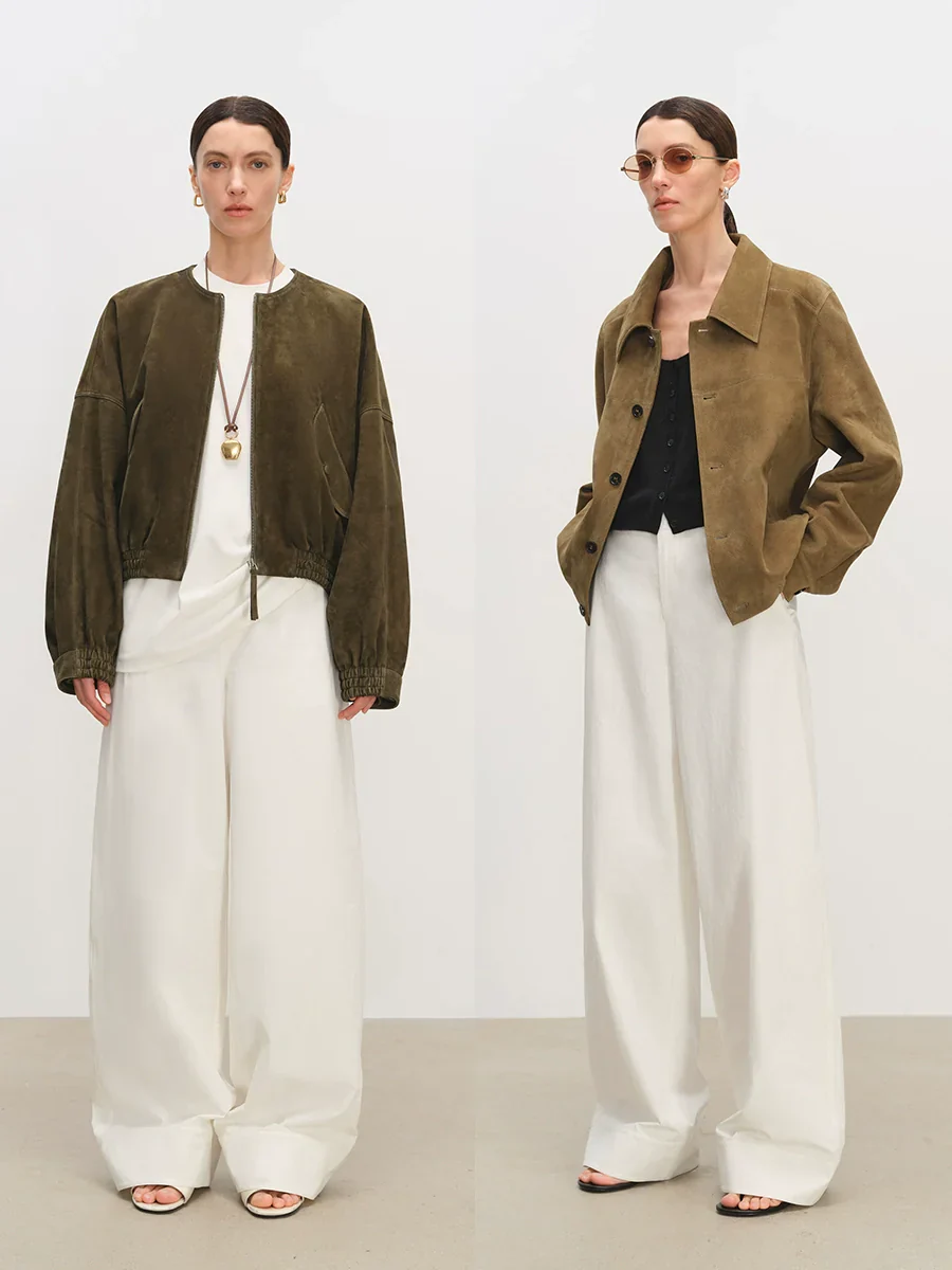 Relaxed Wide-Leg Cotton Trousers - Image 2