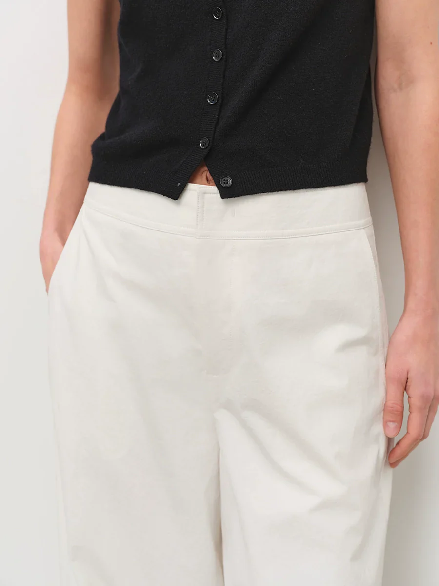 Relaxed Wide-Leg Cotton Trousers - Image 3