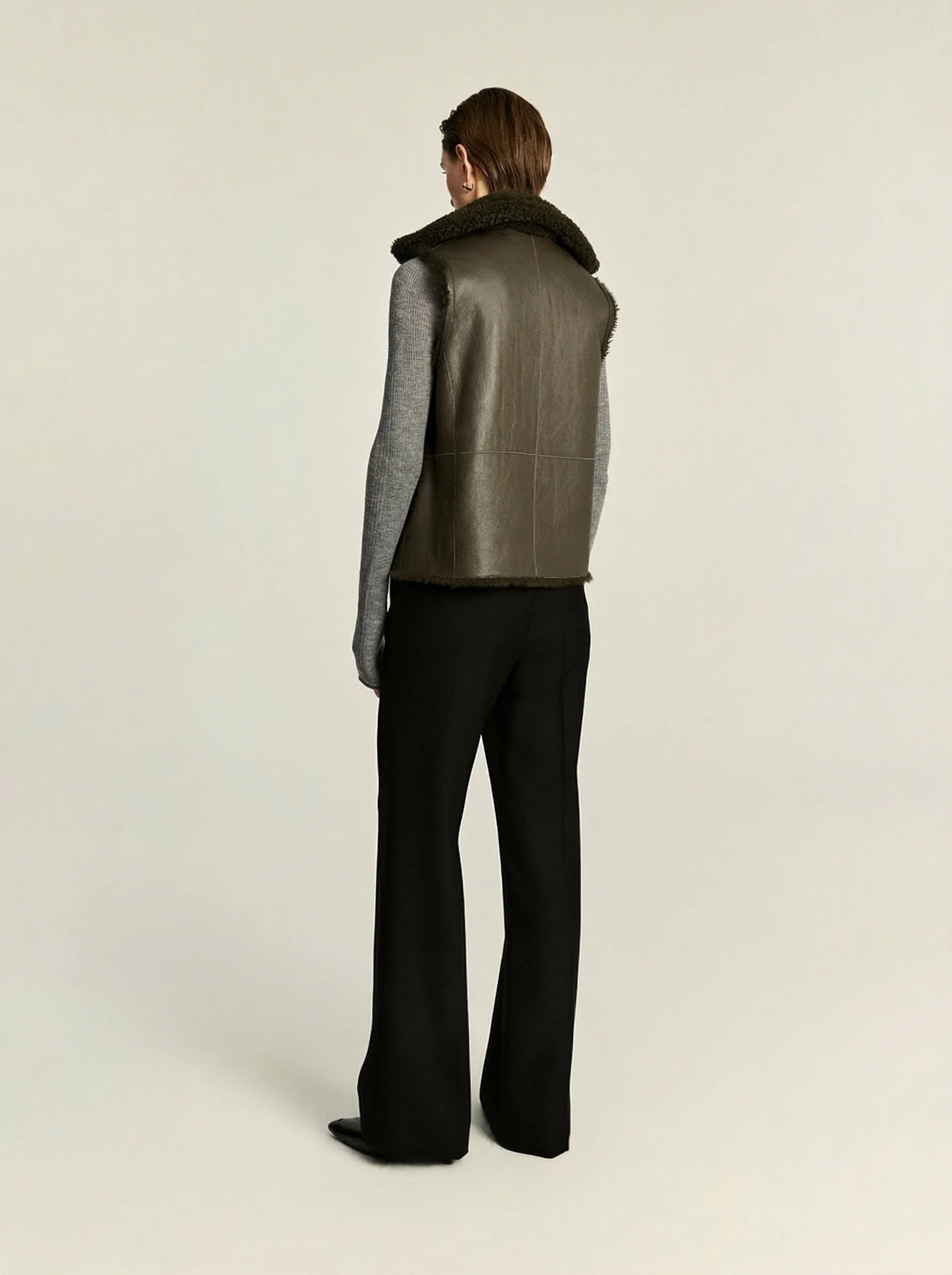 Relaxed Wool-Cashmere Straight-Leg Trousers - Image 2