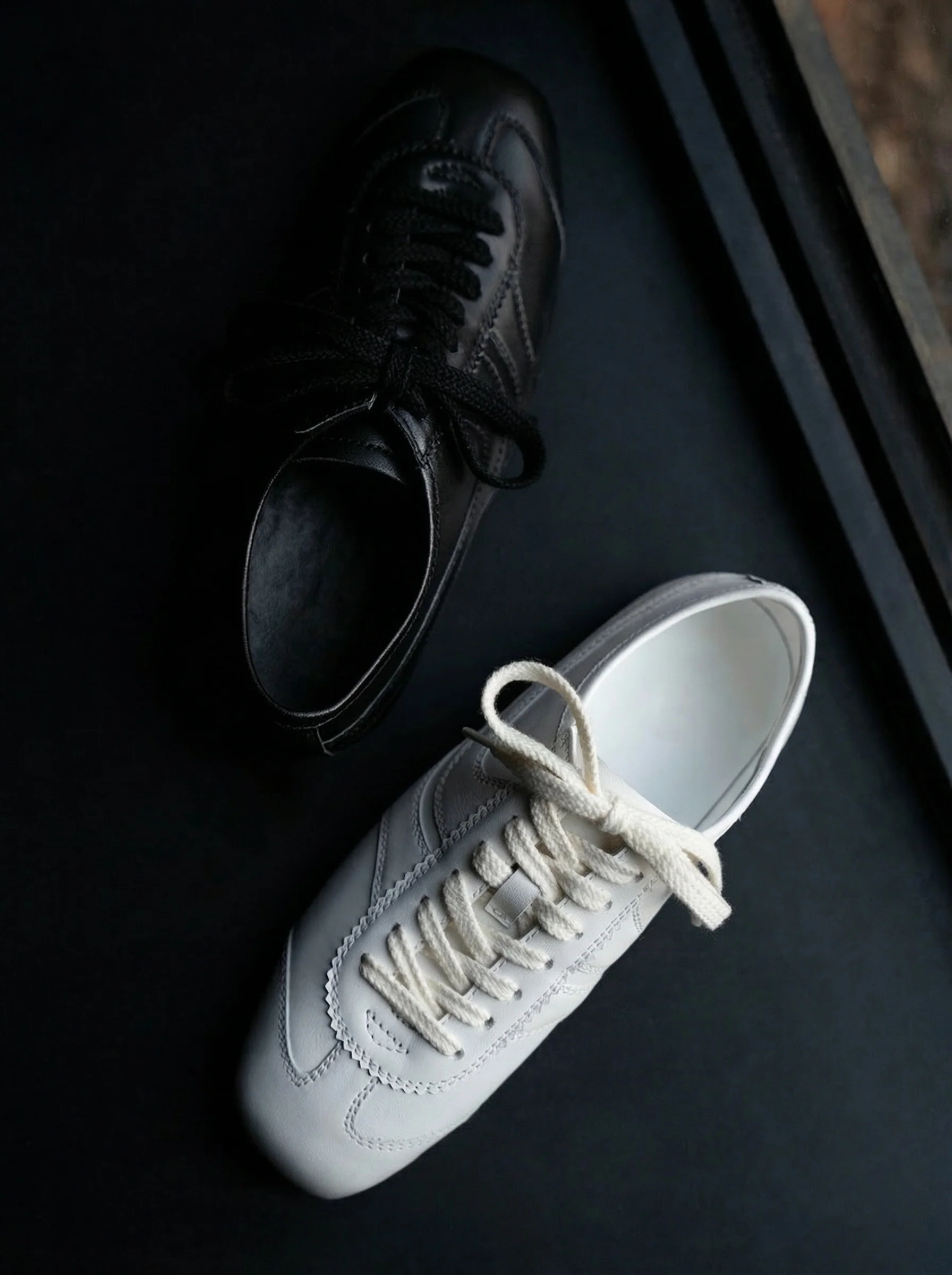 Replica Time Leather Sneakers - Image 7