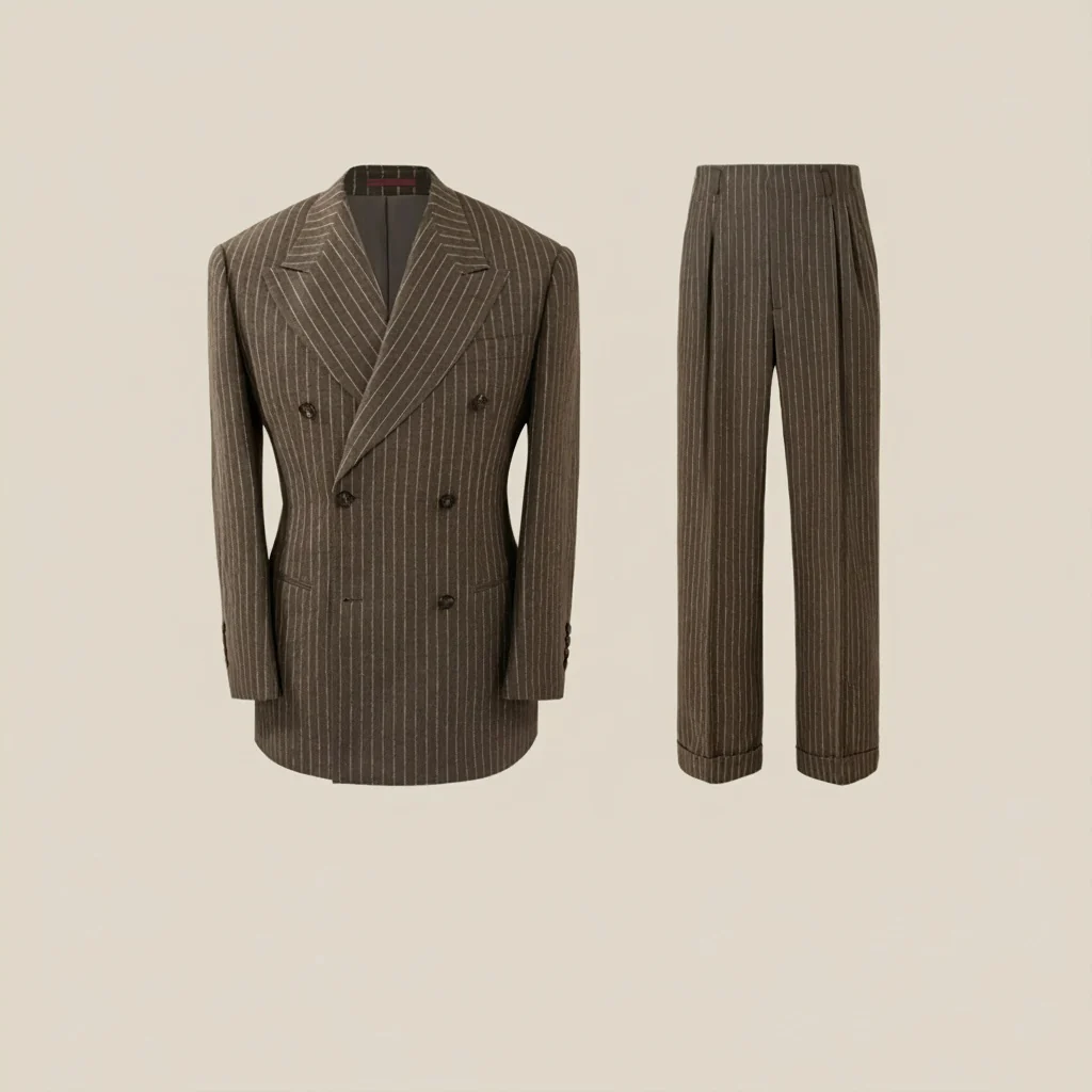 Retro 1930s Pinstripe Suit - Image 3