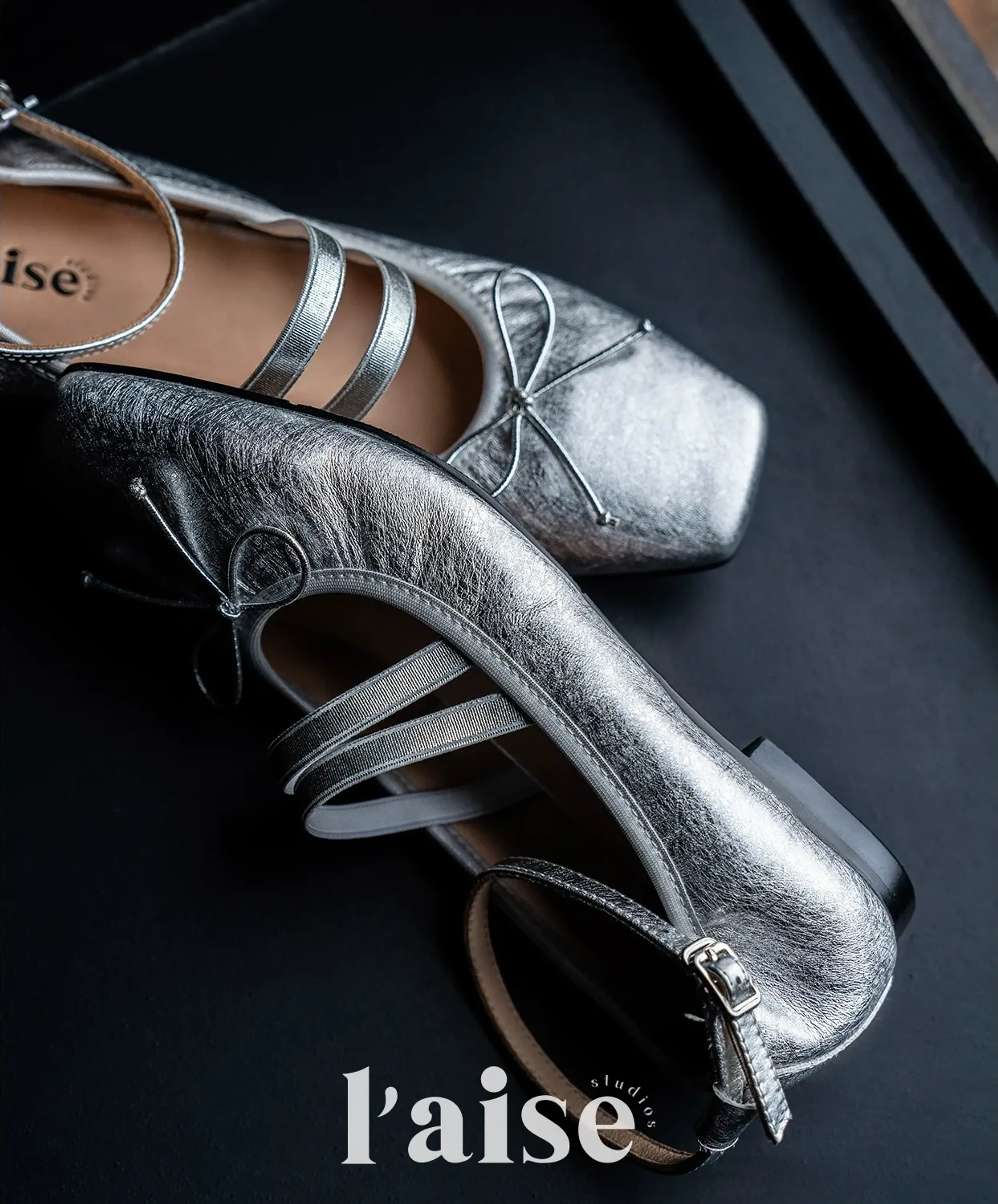 Retro Bow Mary Jane Ballet Flats - Image 3