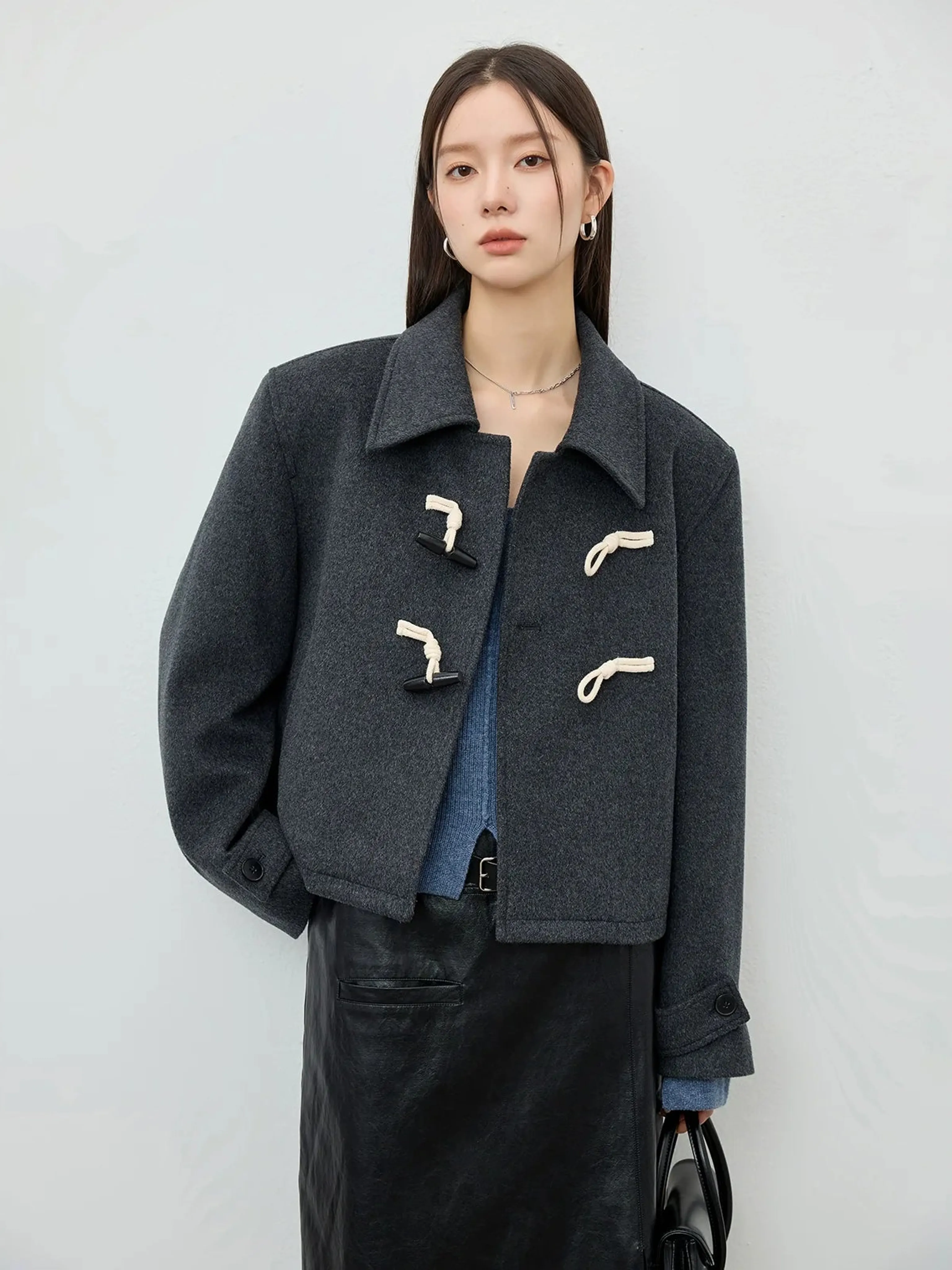 Retro College Wool Coat - Image 3