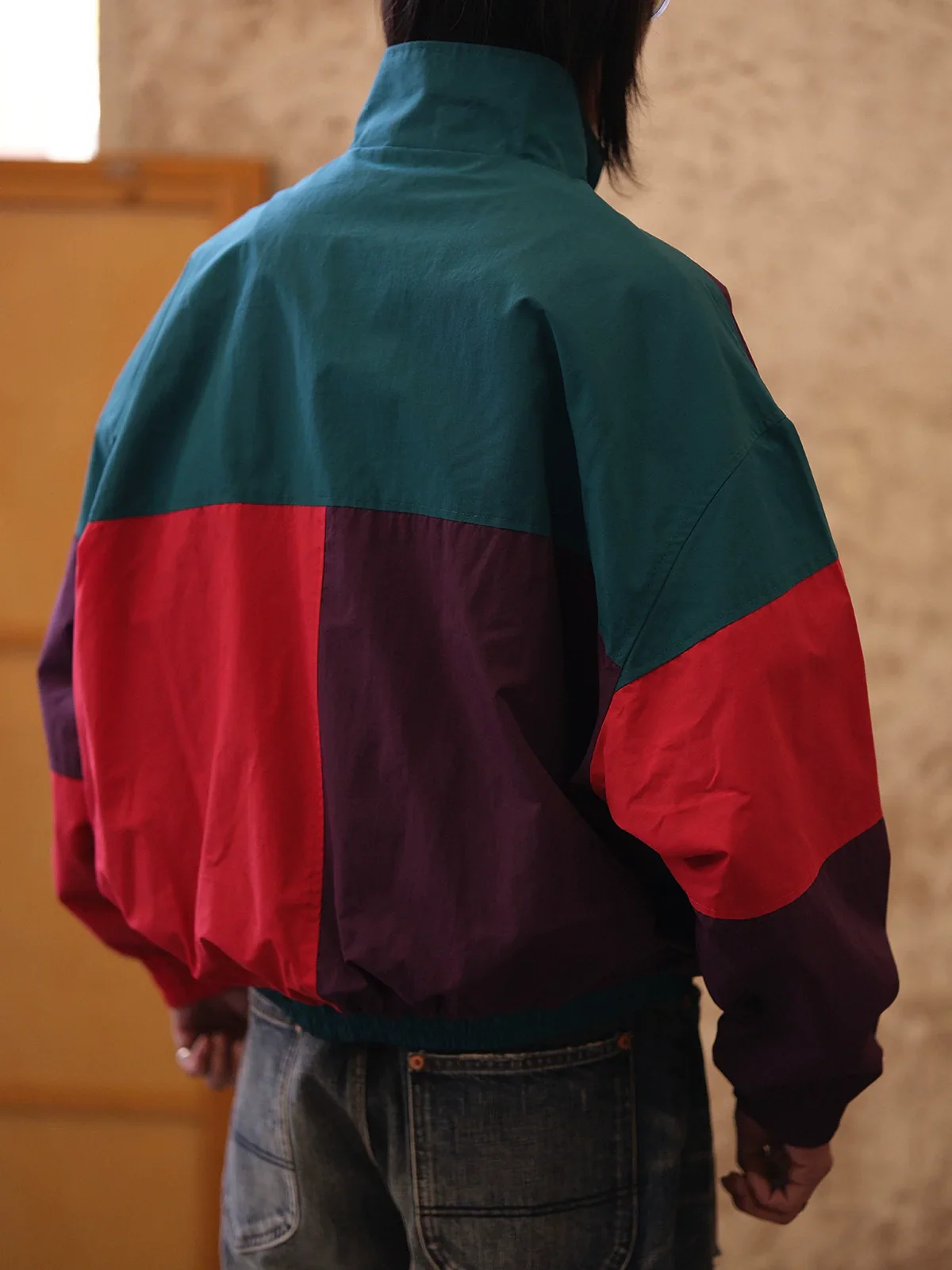 Retro Color-Block Windbreaker - Image 4