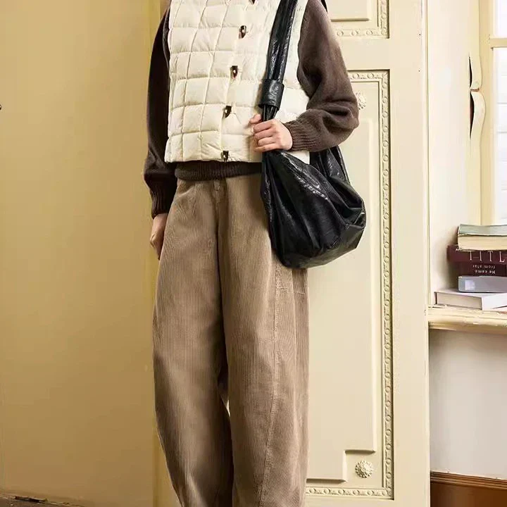 Retro Corduroy Wide-Leg Pants - Image 3