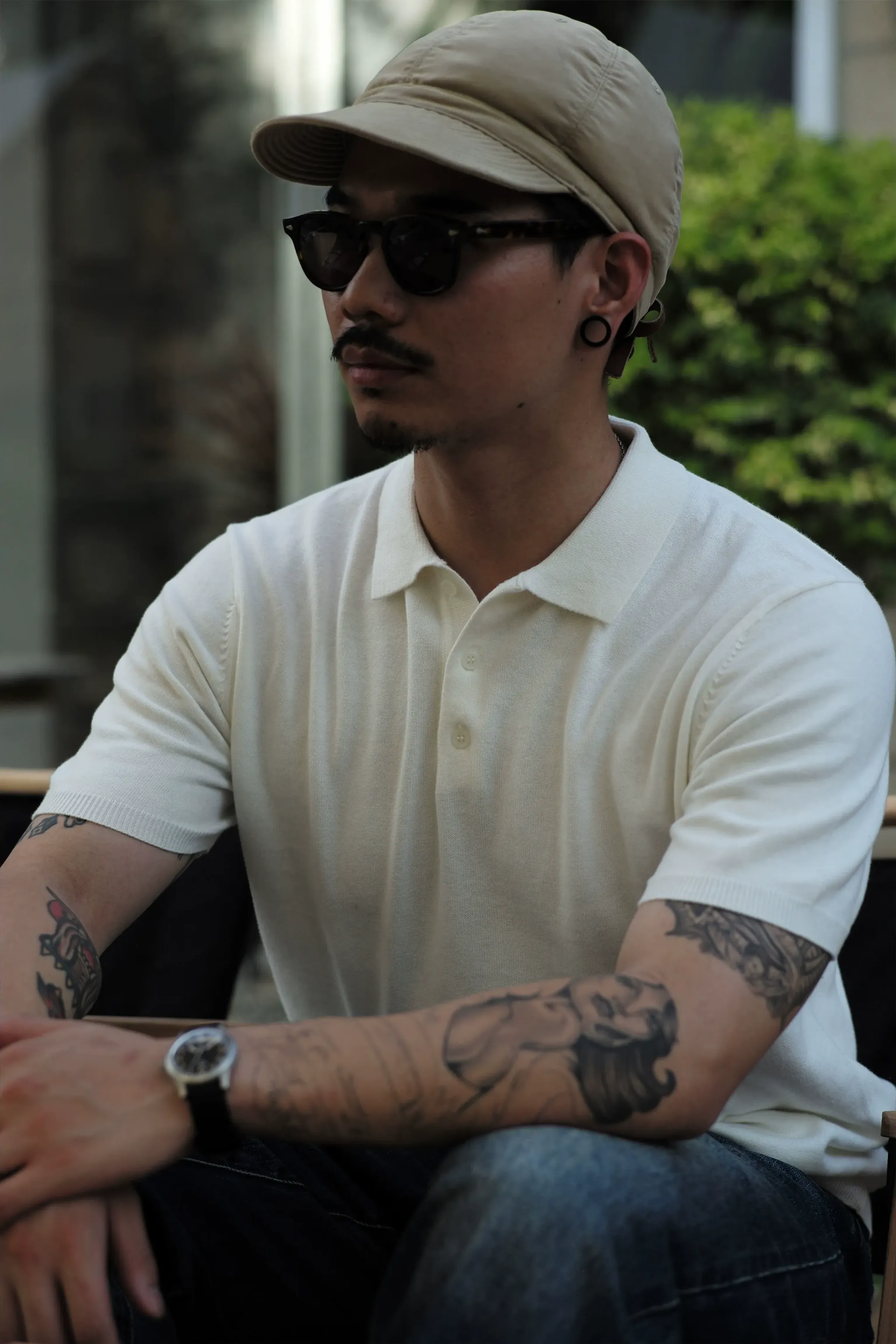Retro Cotton Polo Shirt - Image 3
