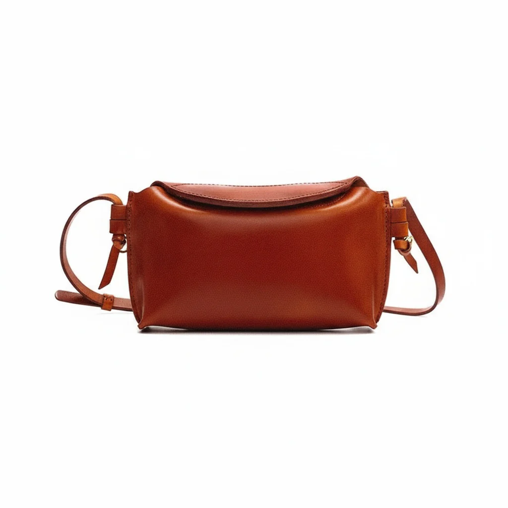 Retro Cowhide Shoulder Bag - Image 6