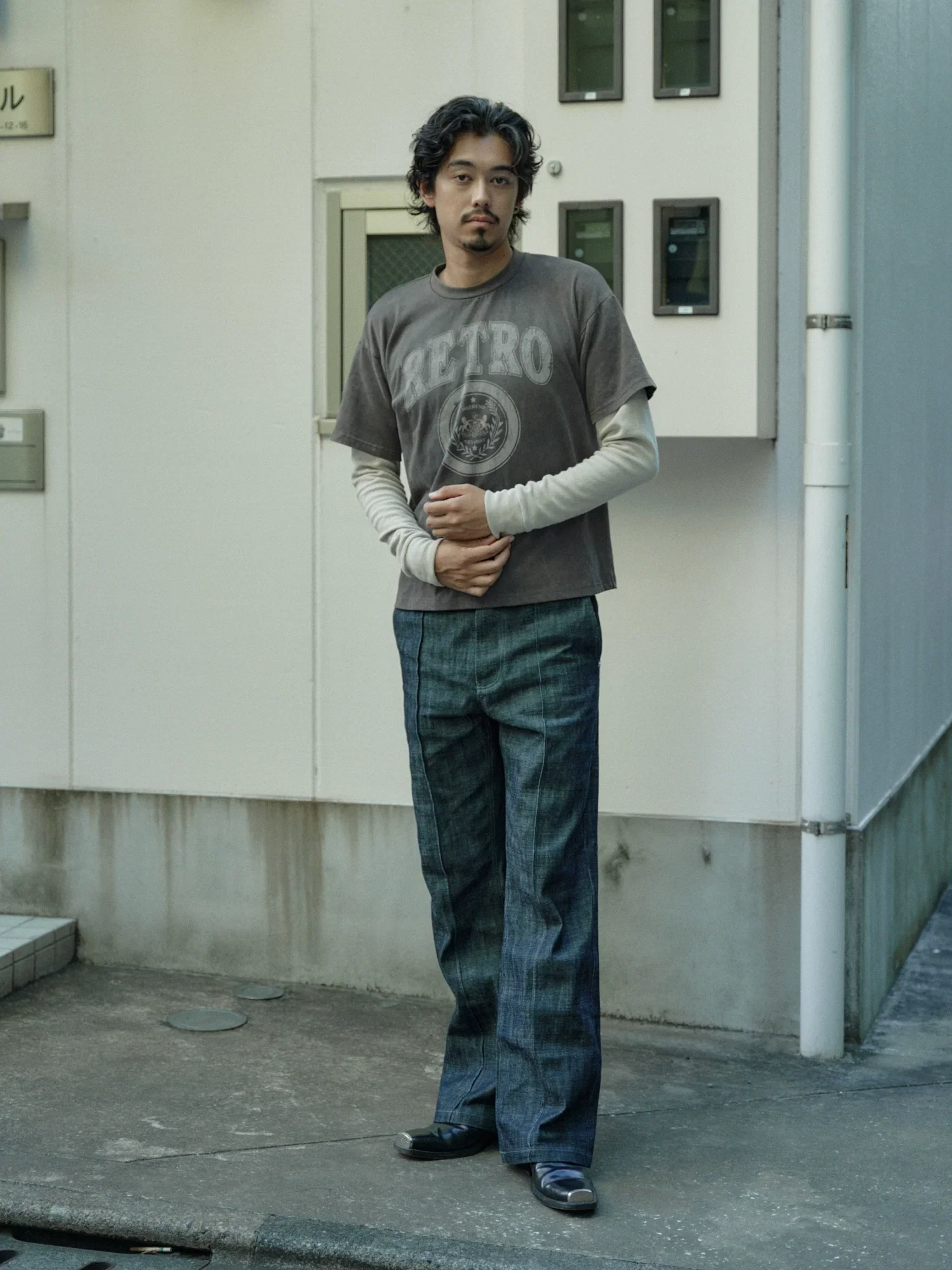 Retro Crest Layered Tee - Image 2