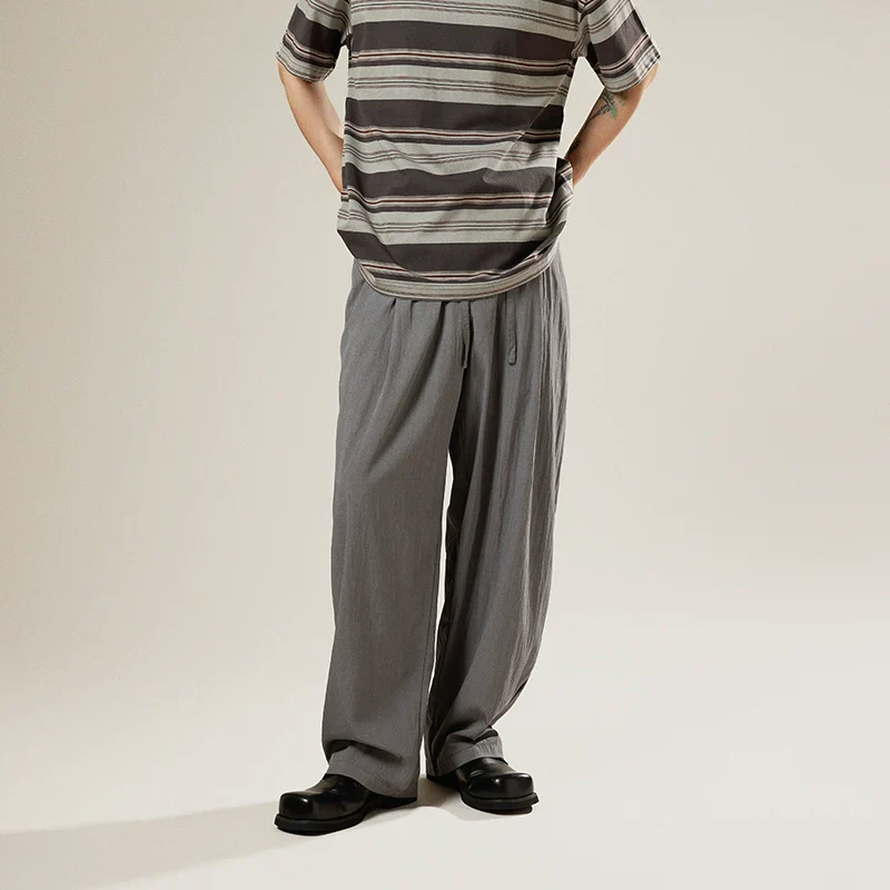 Retro Drape Loose Trousers - Image 4