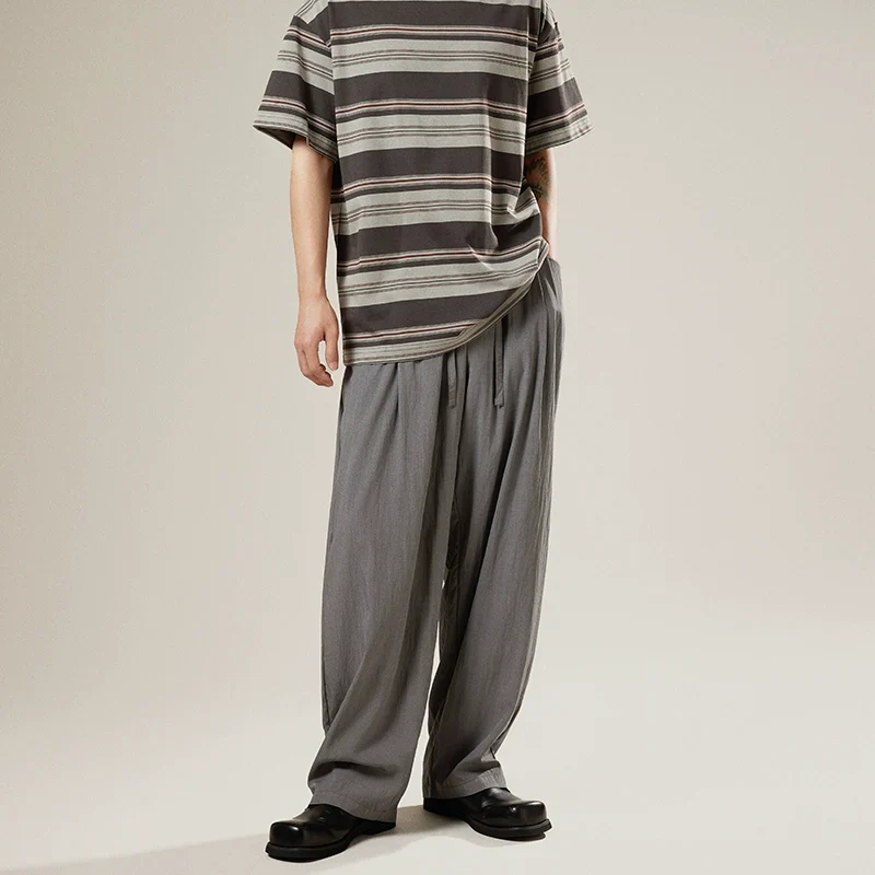 Retro Drape Loose Trousers - Image 5