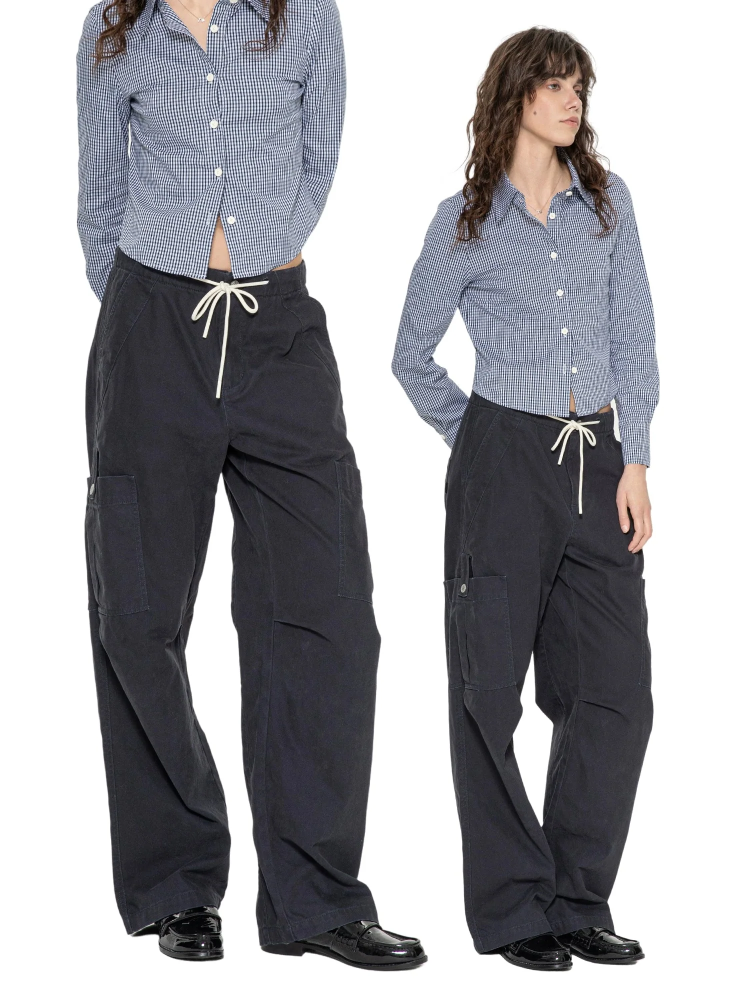 Retro Drawstring Cargo Trousers - Image 4