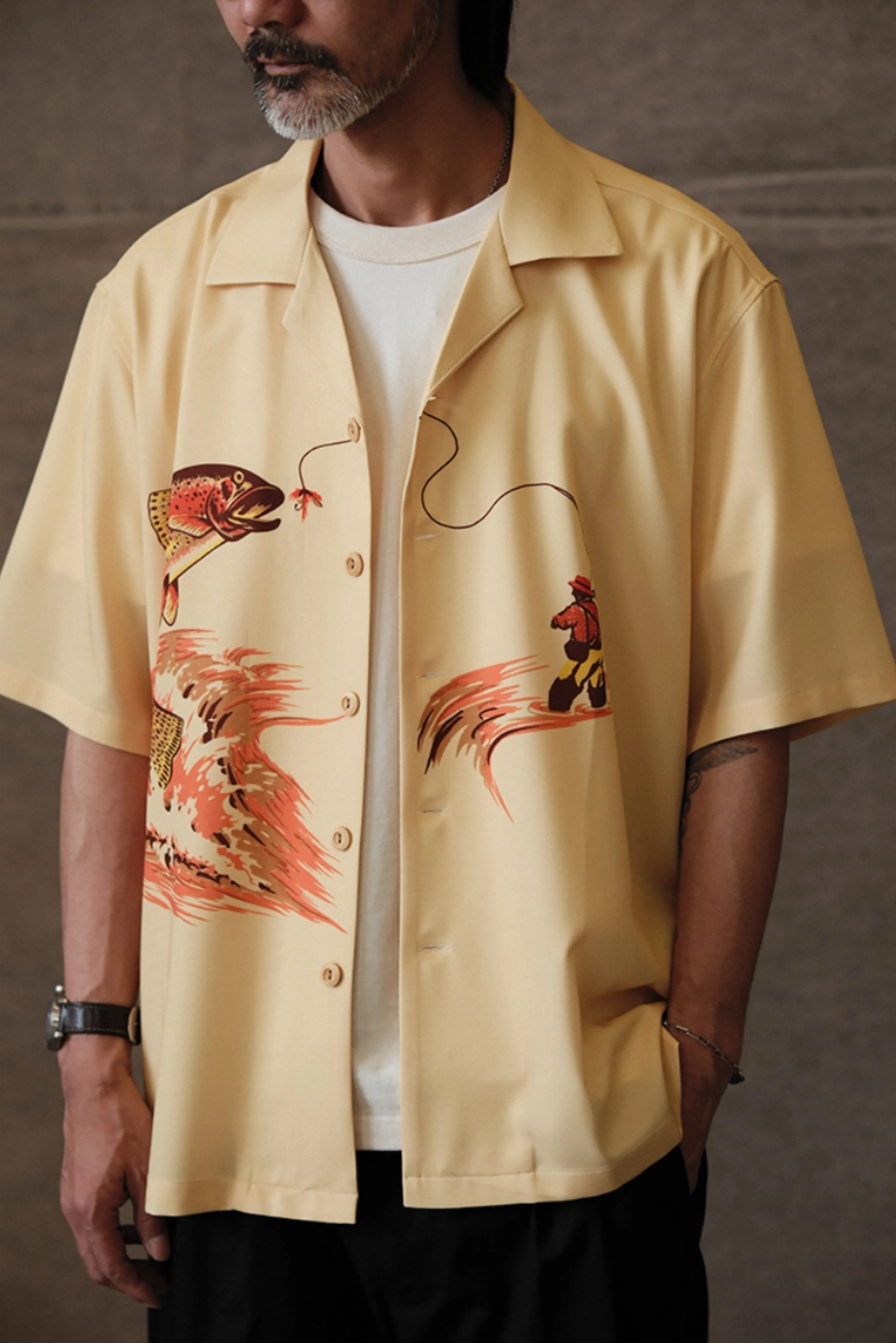 Retro Fishing Graphic Short-Sleeve Shirt - Image 7