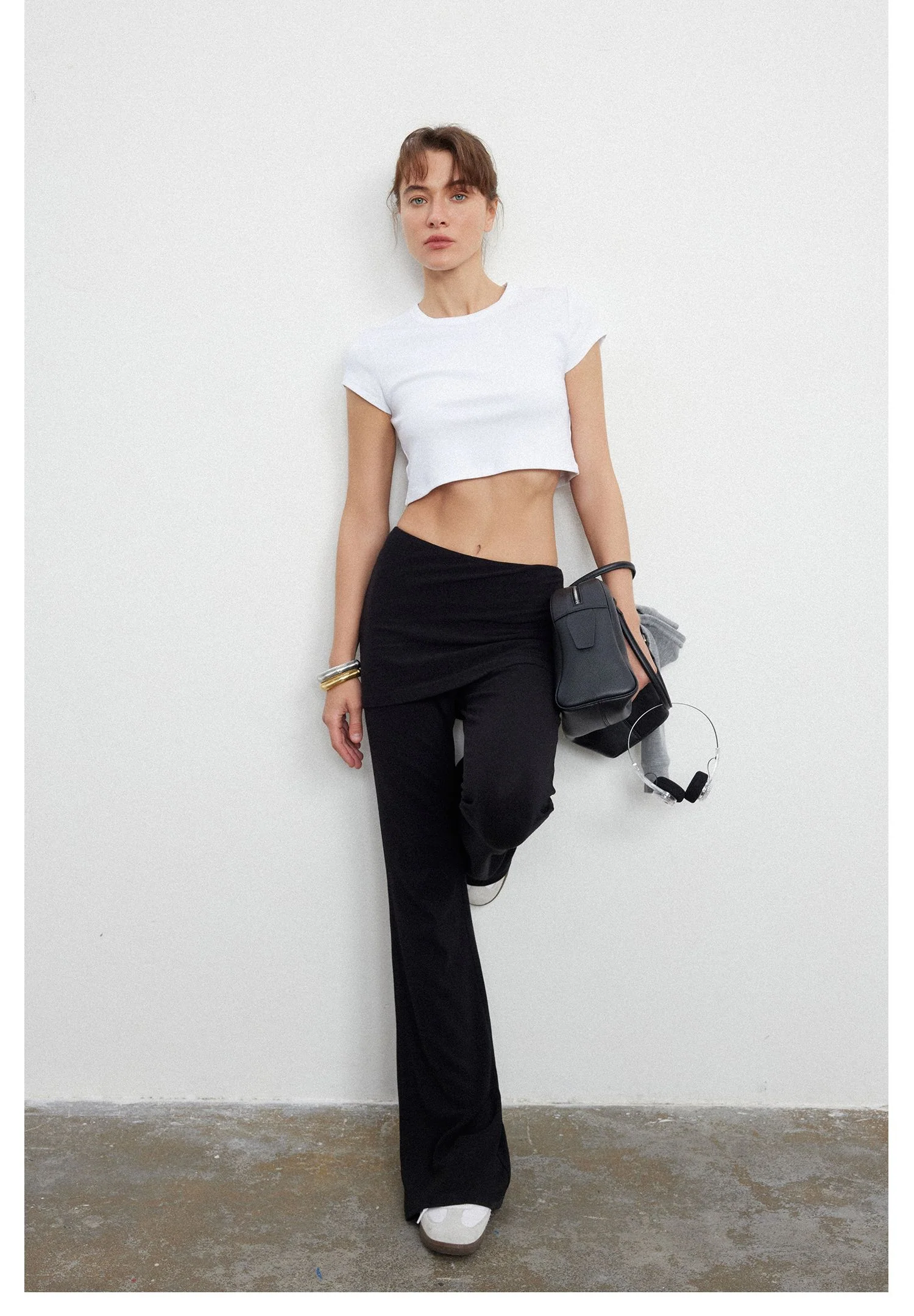 Retro Flared Skirt-Pants