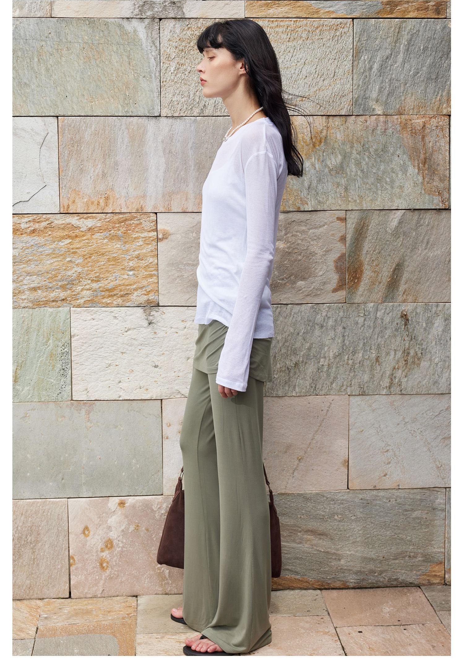 Retro Flared Skirt-Pants - Image 3
