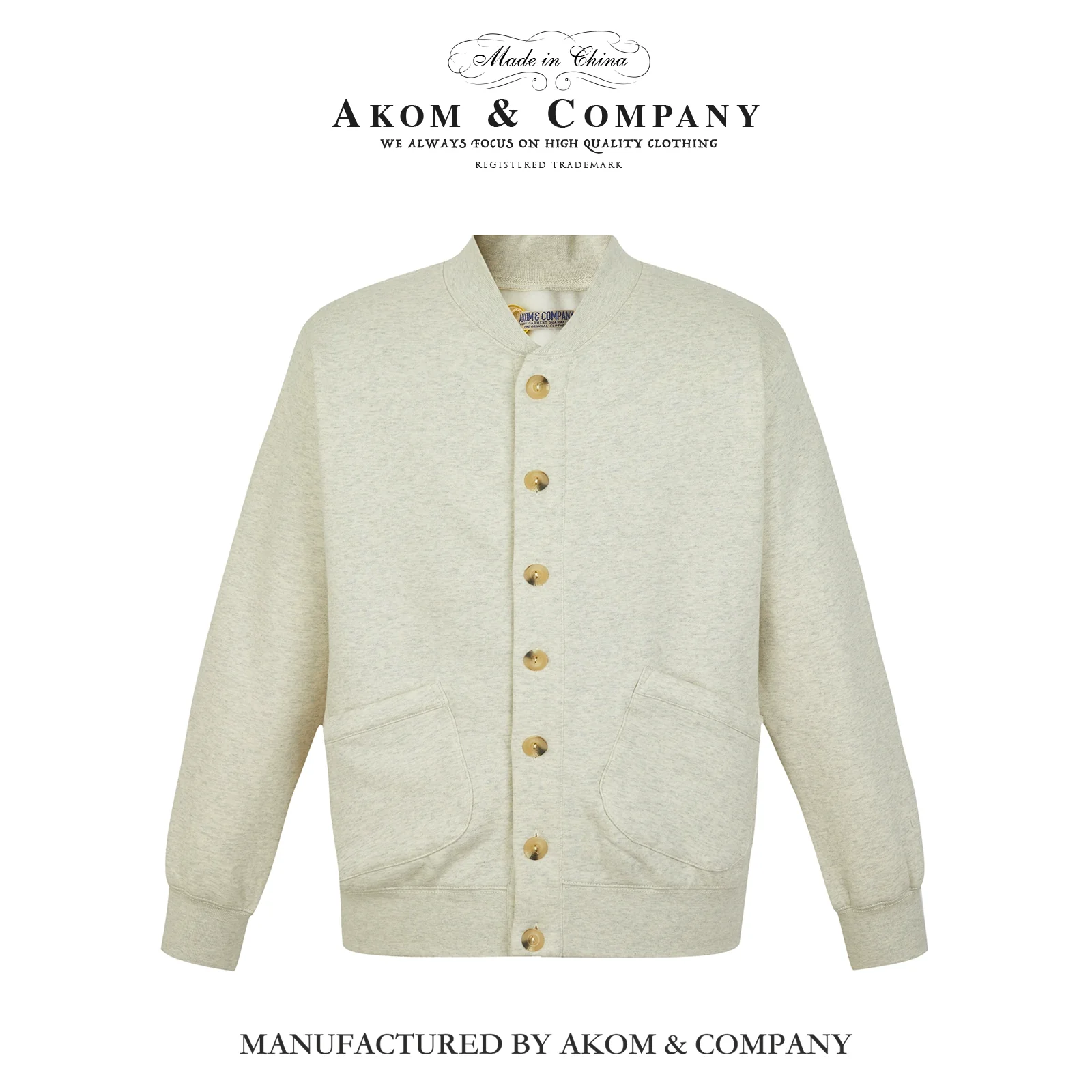 Retro Grey Fleece Cardigan - Image 5