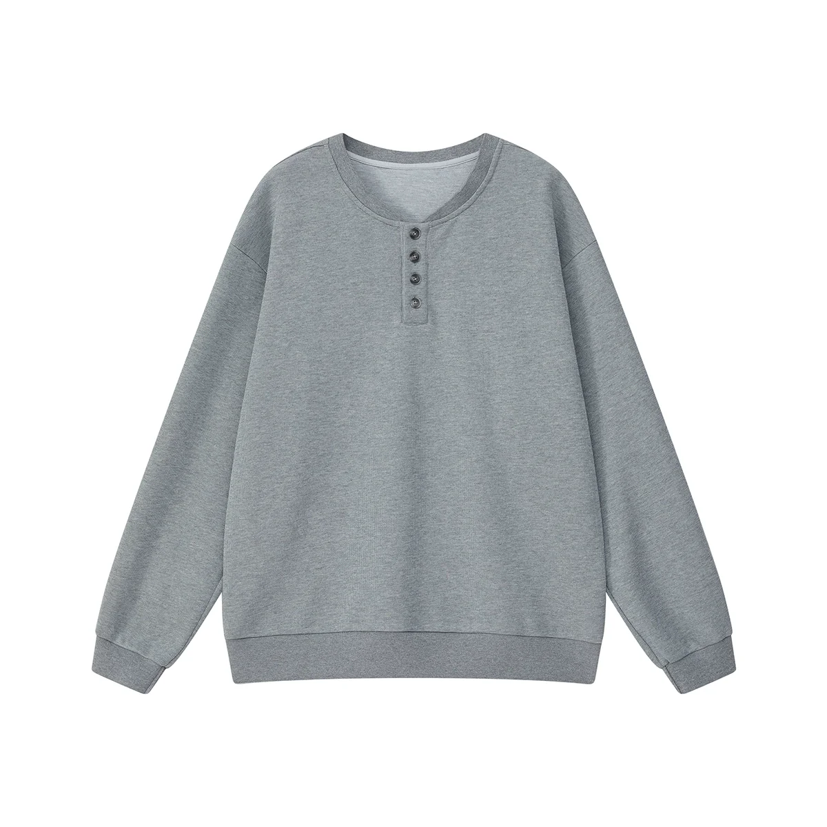 Retro Henley Sweatshirt - Image 5