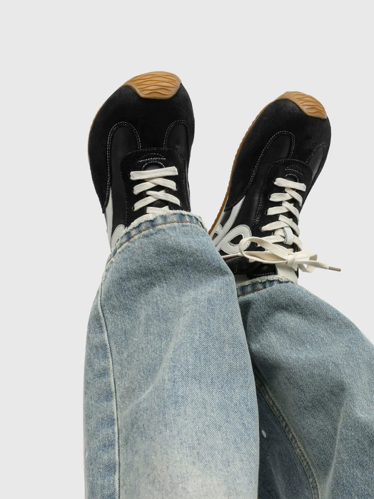Retro Horse Leather Sneakers - Image 3