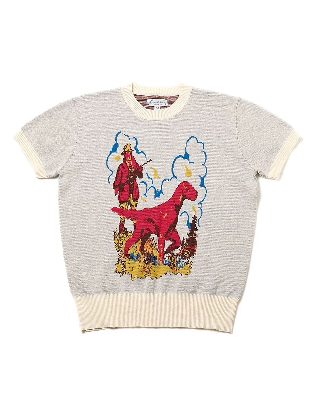 Retro Jacquard Short-Sleeve Knit - Image 5