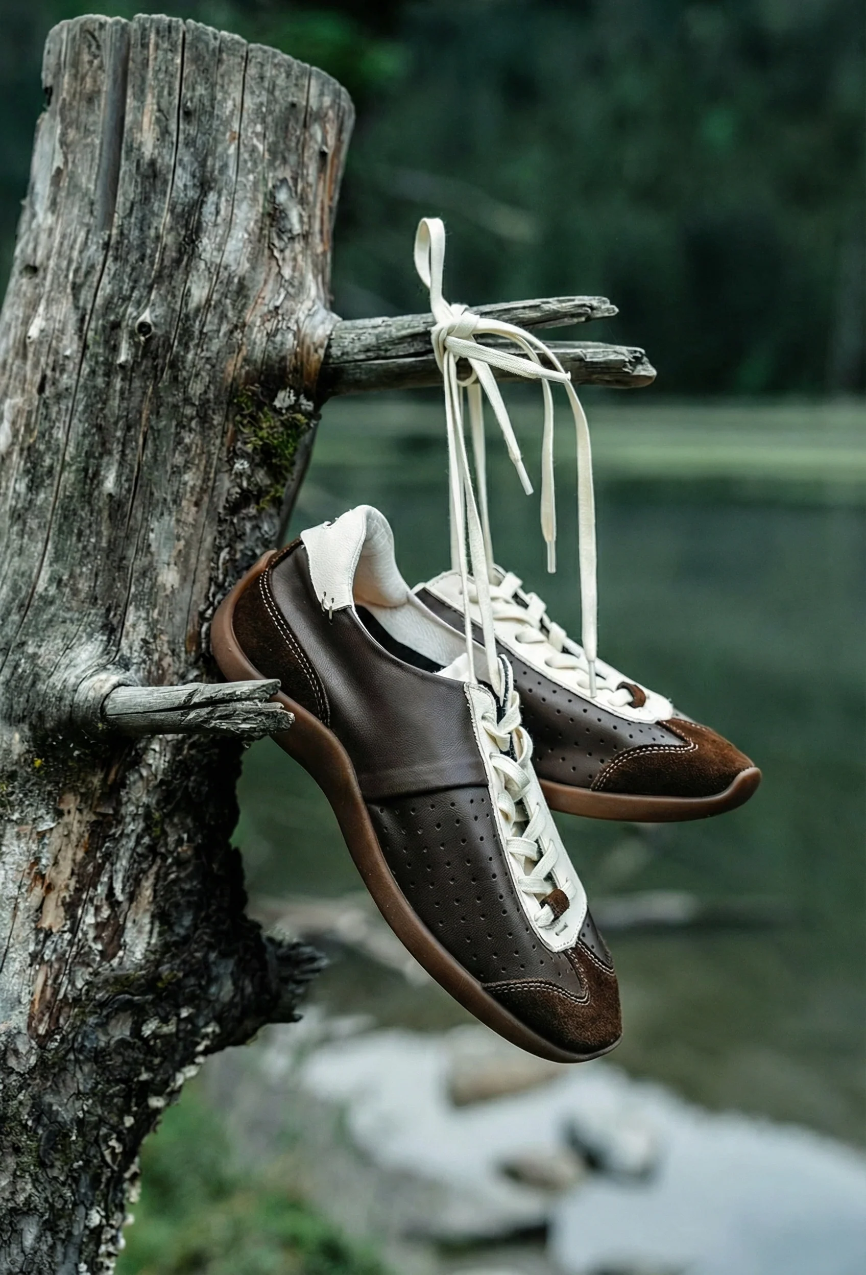 Retro Leather Suede Sneakers