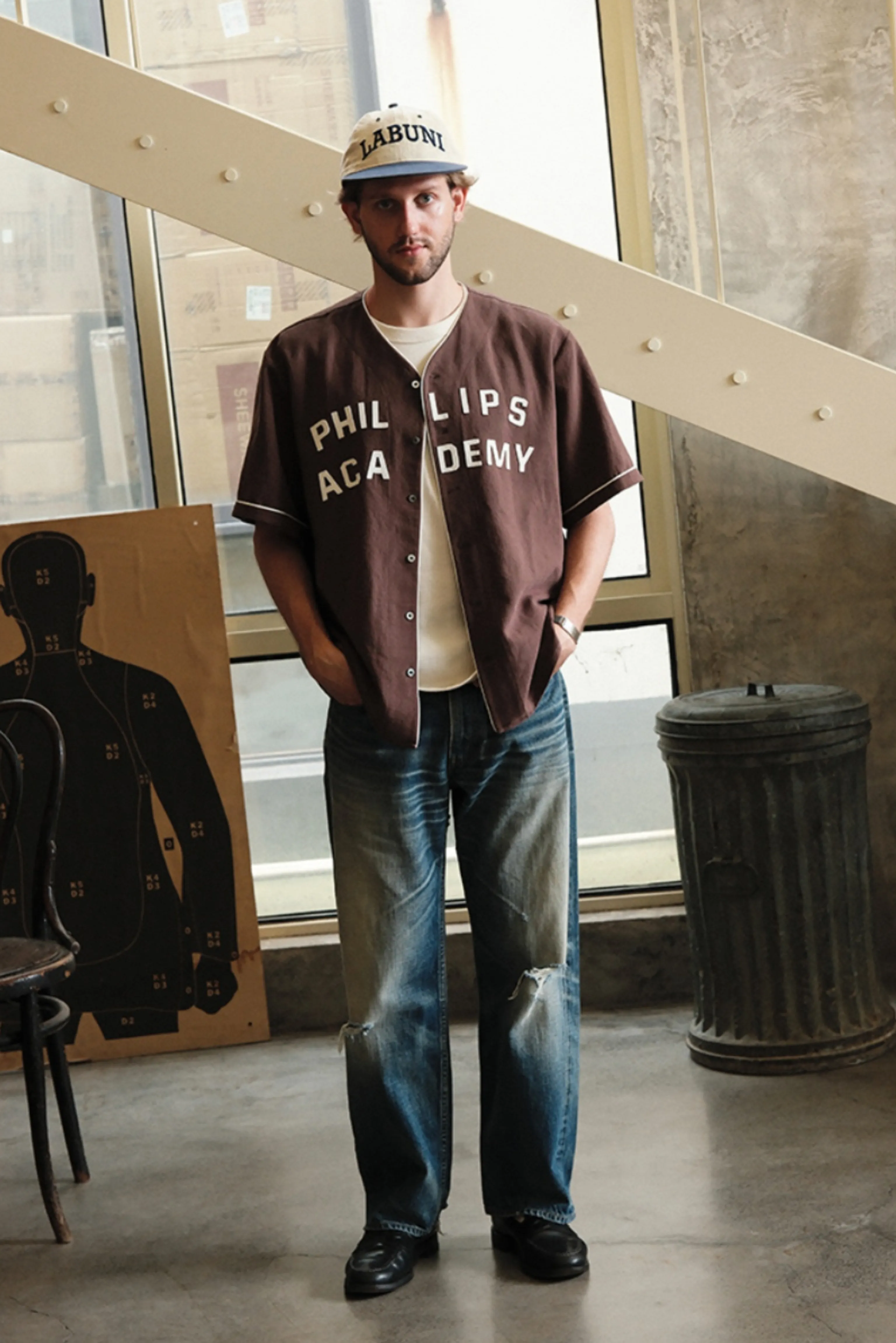 Retro Patchwork Baseball Shirt - Image 4