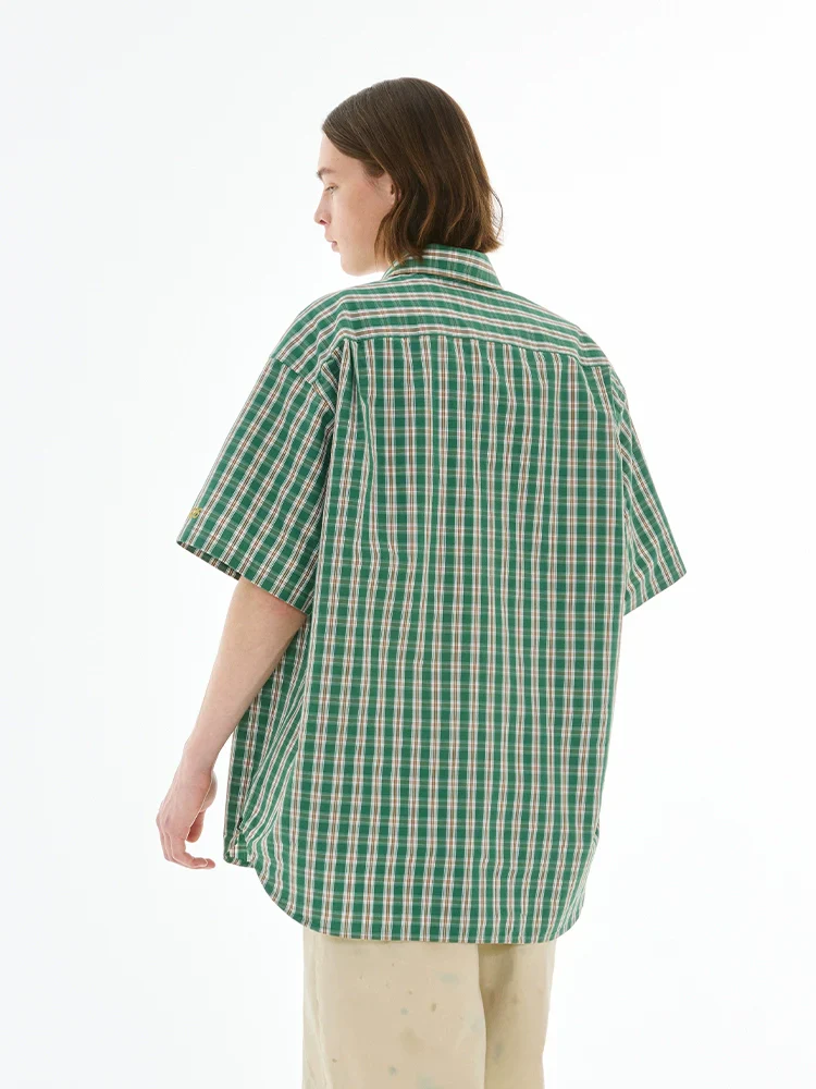 Retro Plaid Short-Sleeve Shirt - Image 4
