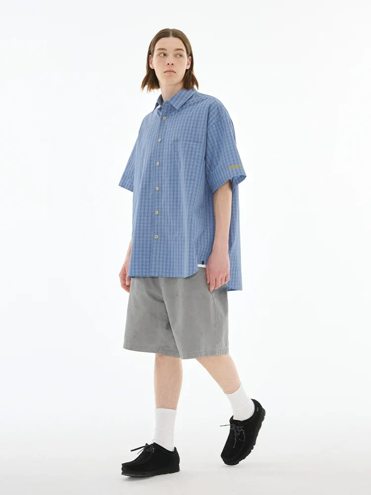 Retro Plaid Short-Sleeve Shirt - Image 5