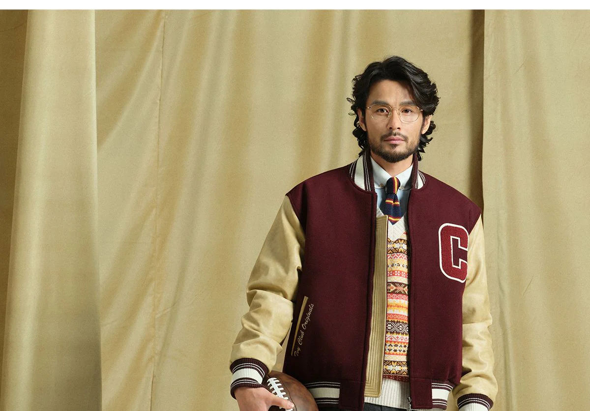 Retro Quilted Varsity Jacket - Image 2