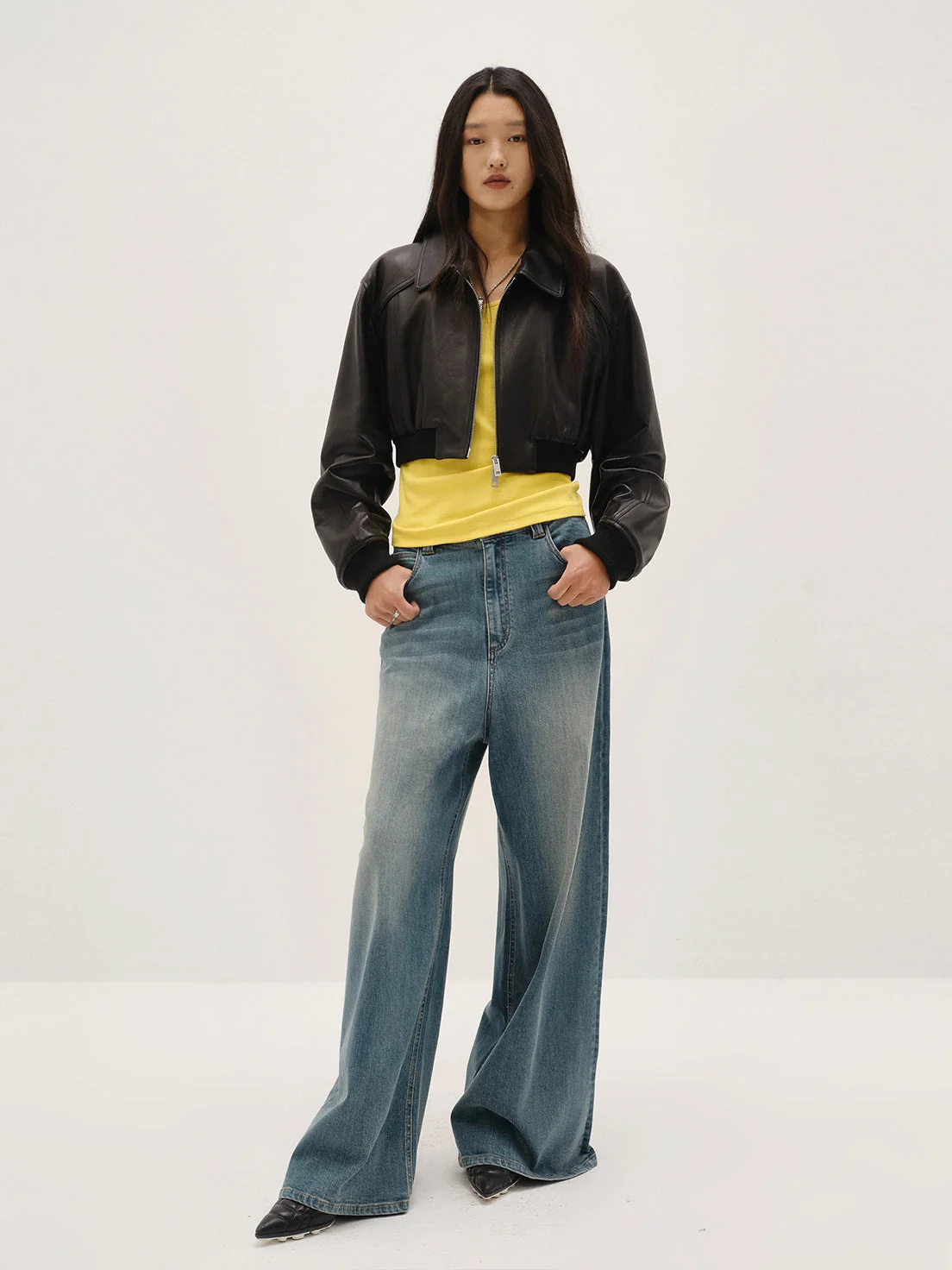 Retro Sheepskin Jacket - Image 3