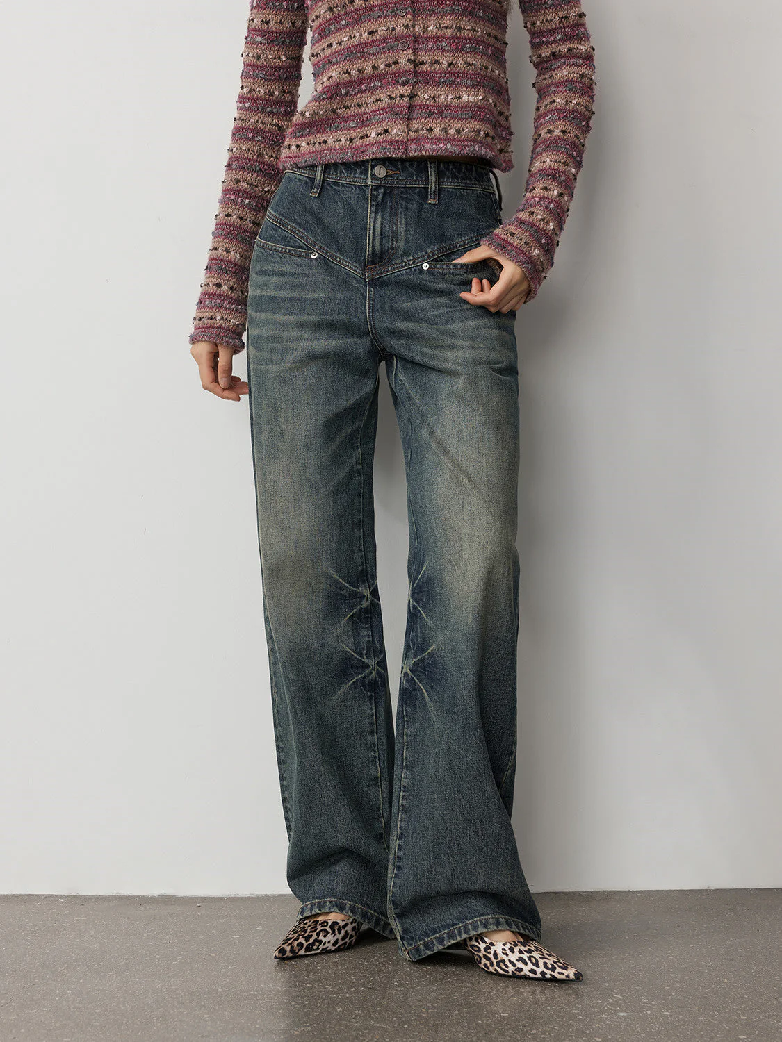 Retro Straight Jeans - Image 2