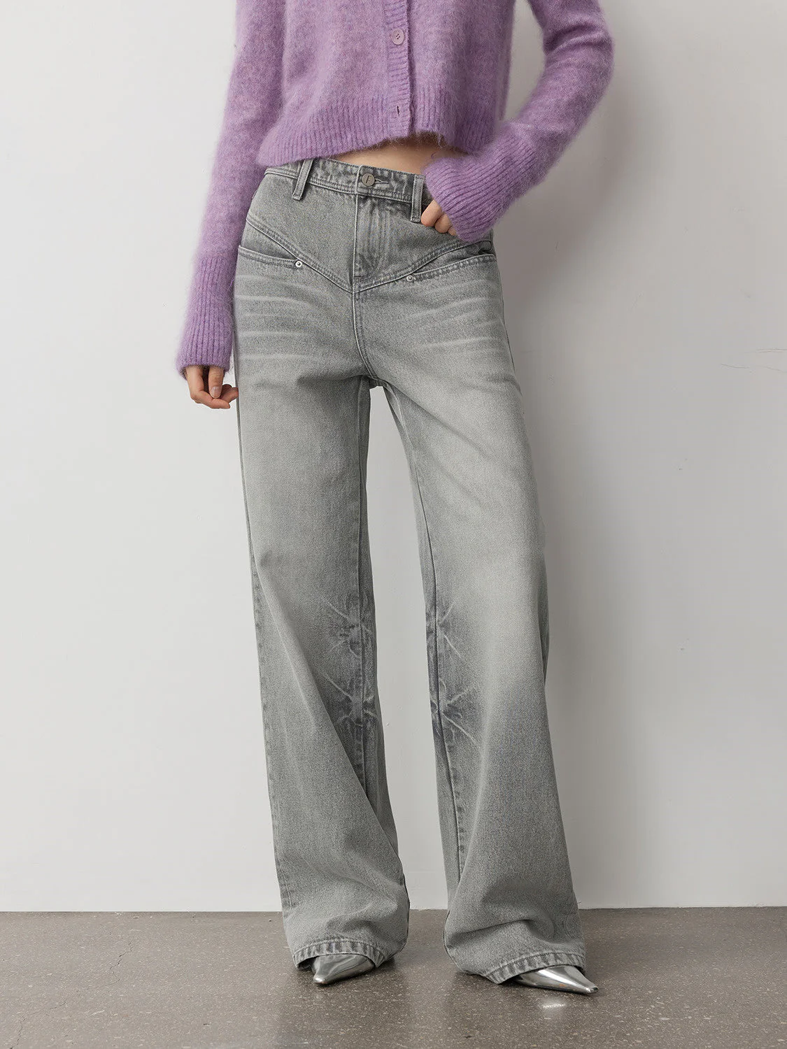 Retro Straight Jeans - Image 3