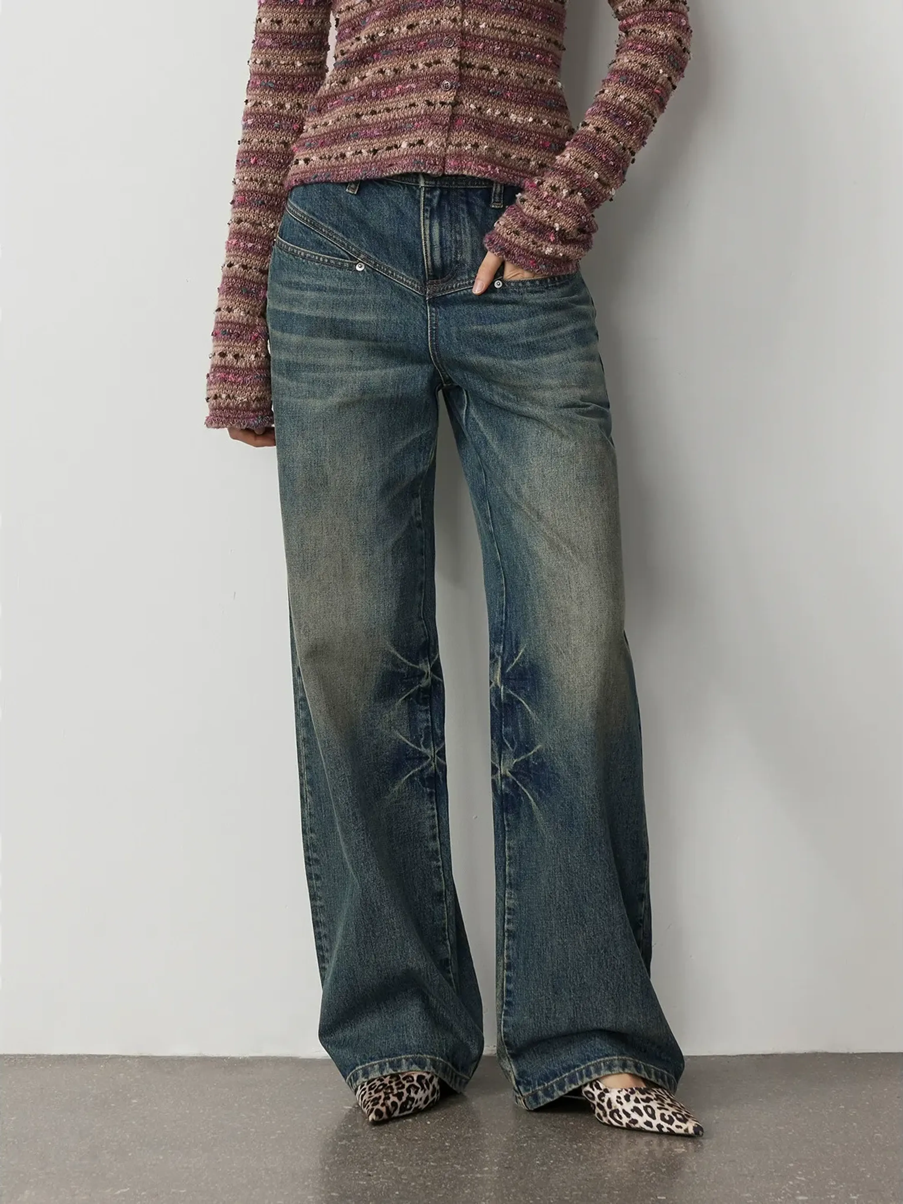 Retro Straight Jeans - Image 6