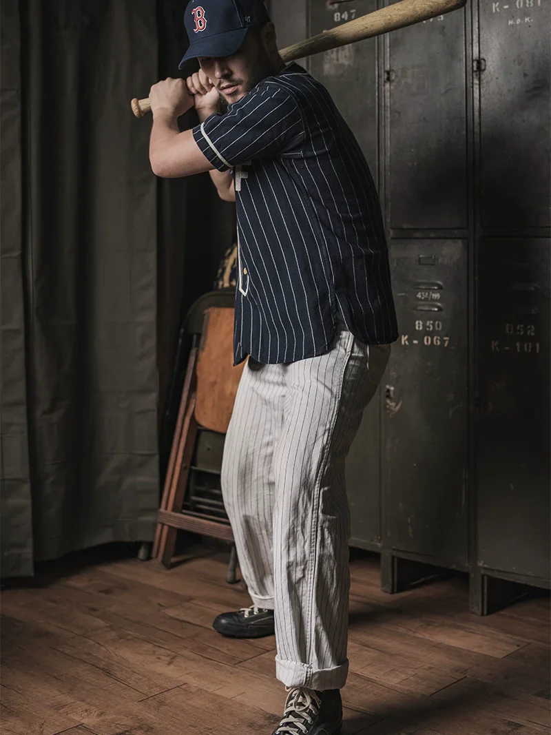 Retro Striped Baseball Shirt - Image 5