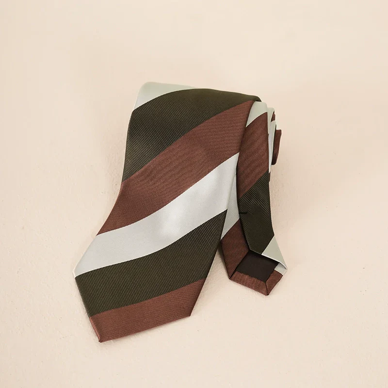 Retro Striped Twill Tie - Image 5
