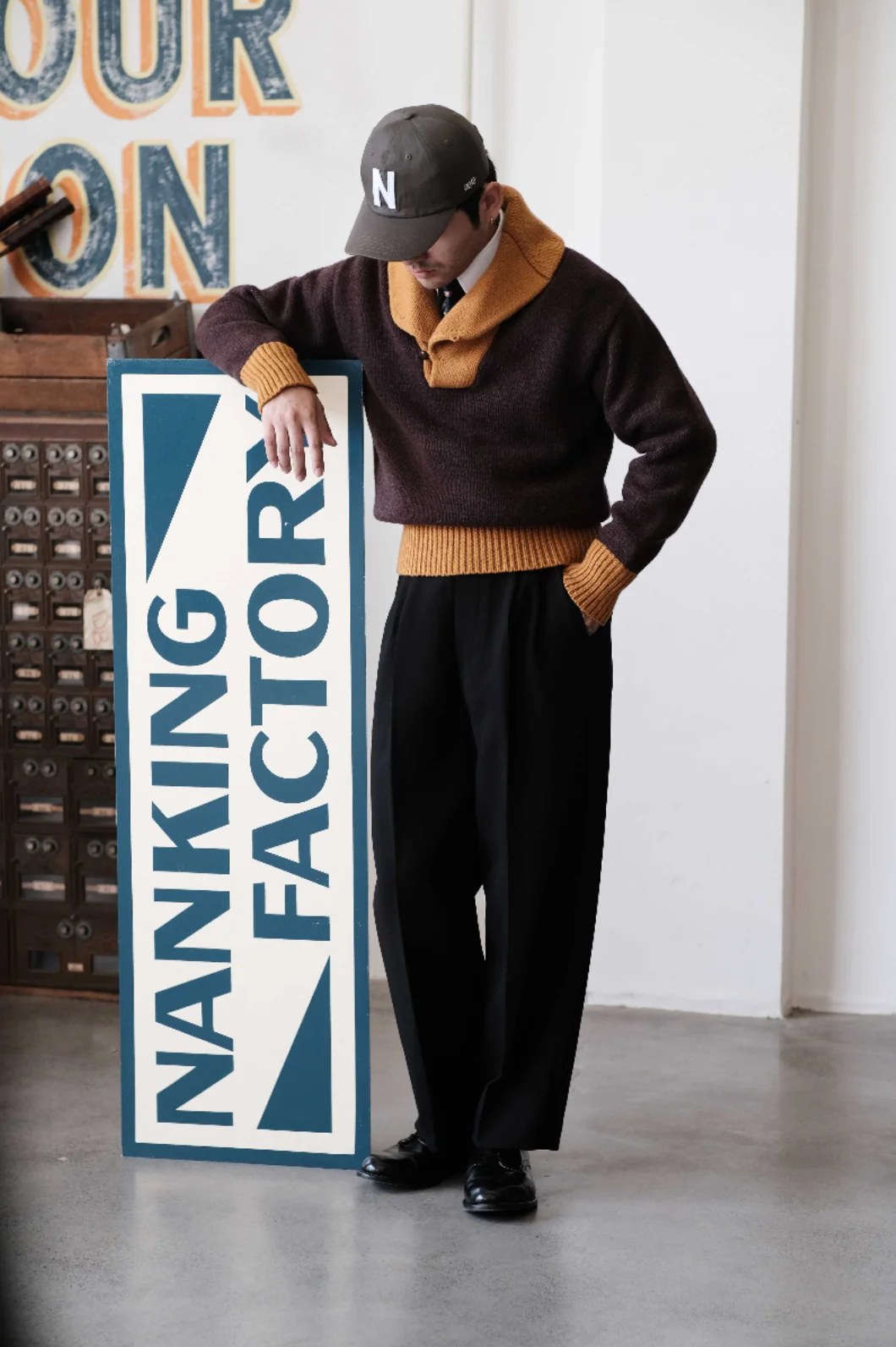 Retro Two-Tone Varsity Sweater