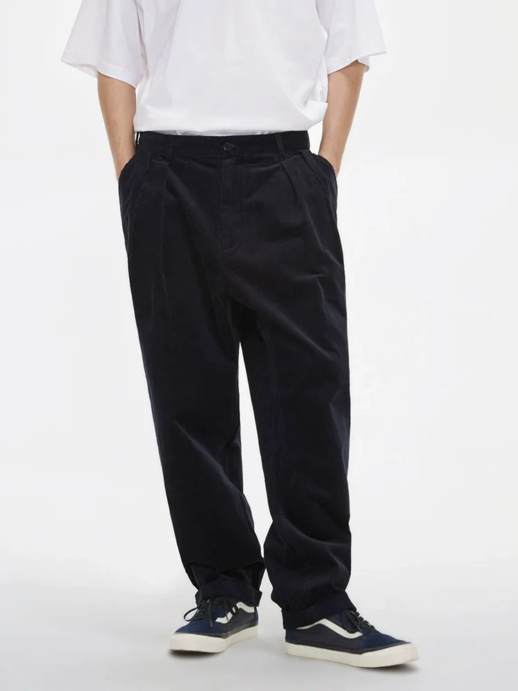 Retro Washed Corduroy Trousers