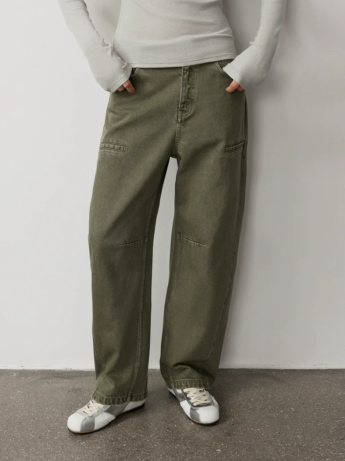 Retro Washed Wide-Leg Jeans - Image 3