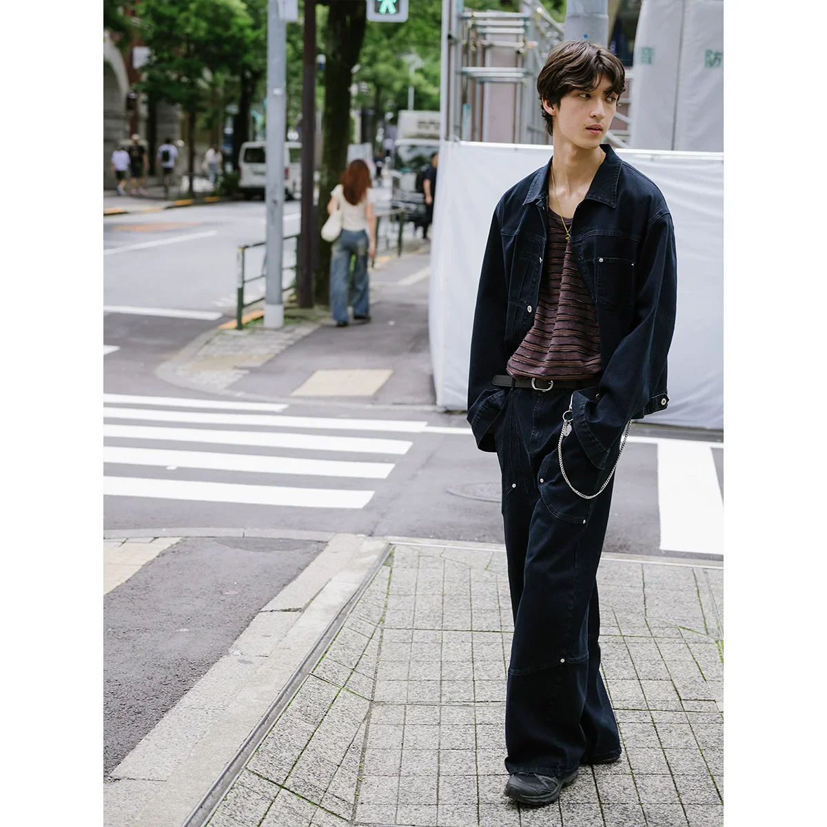 Retro Workwear Denim Pants