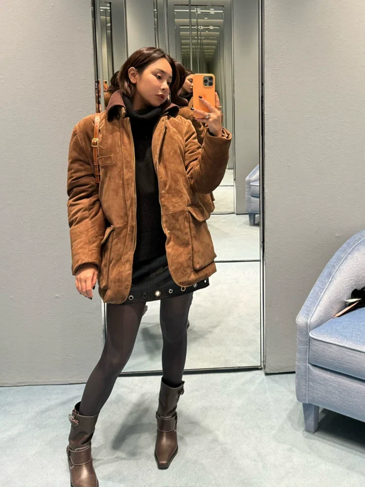 Reverse-Suede Down Field Jacket - Image 4