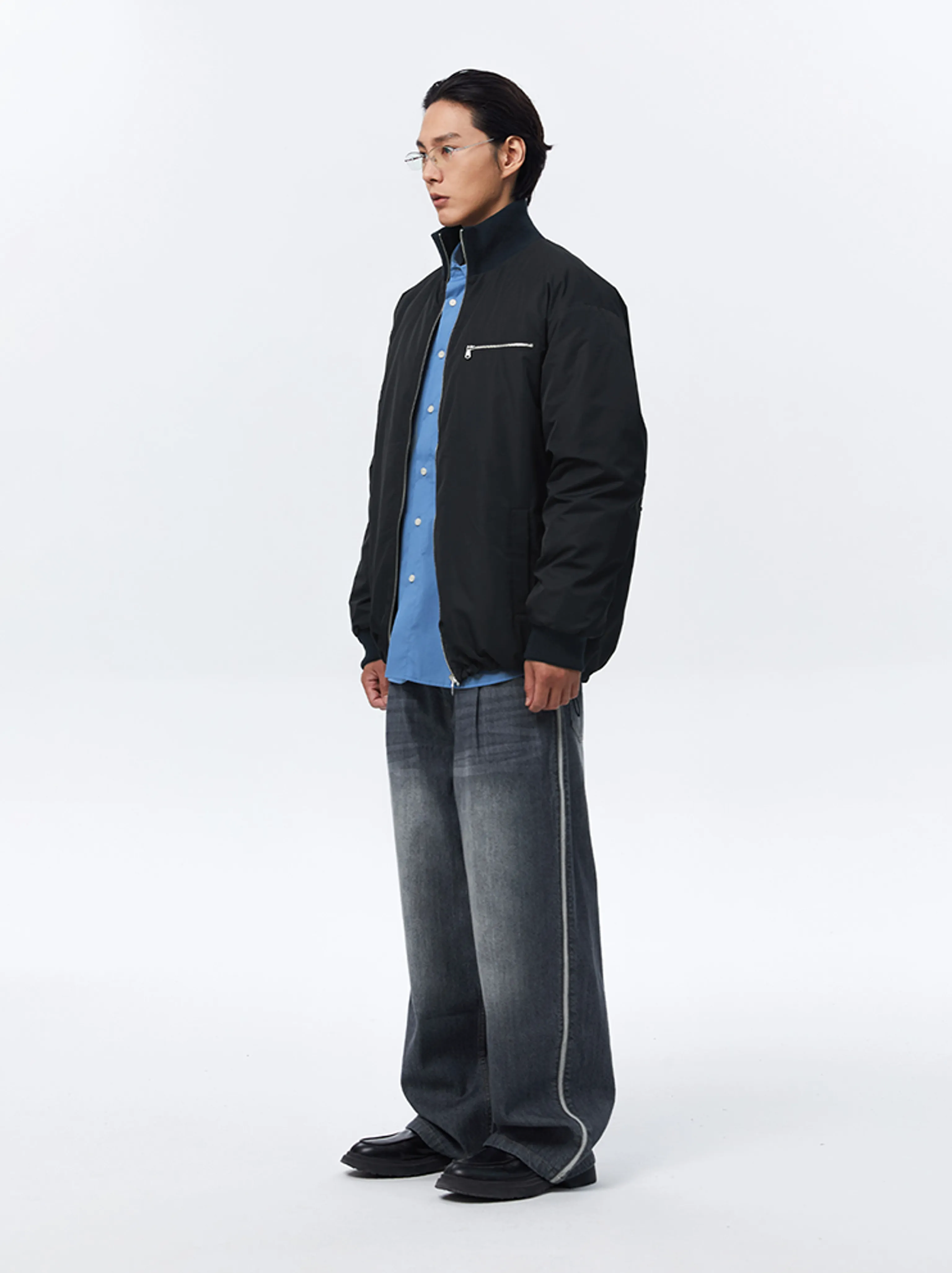 Reversible Down Bomber Jacket - Image 7