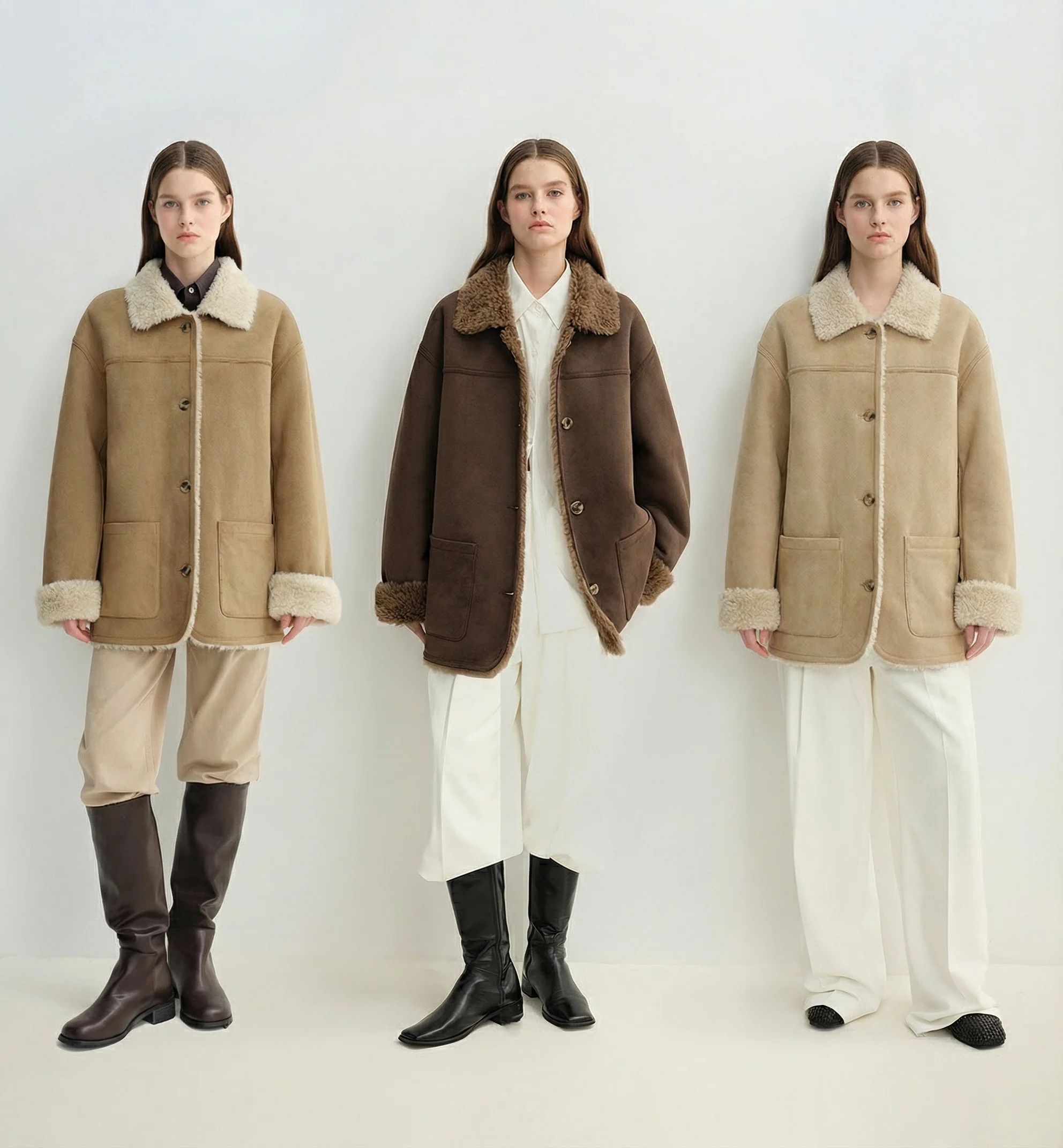 Reversible Faux-Suede Wool Jacket - Image 2