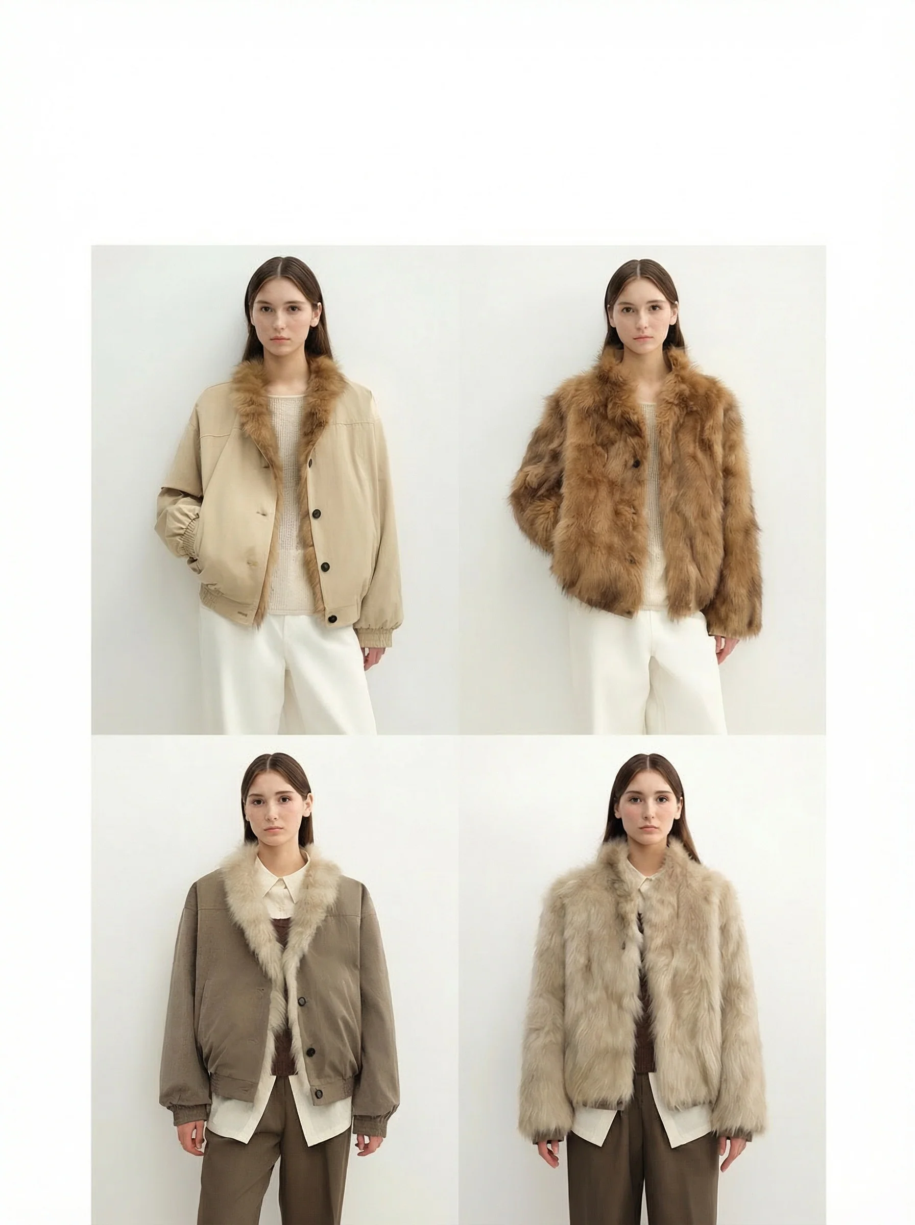 Reversible Fur Shawl-Collar Bomber - Image 4