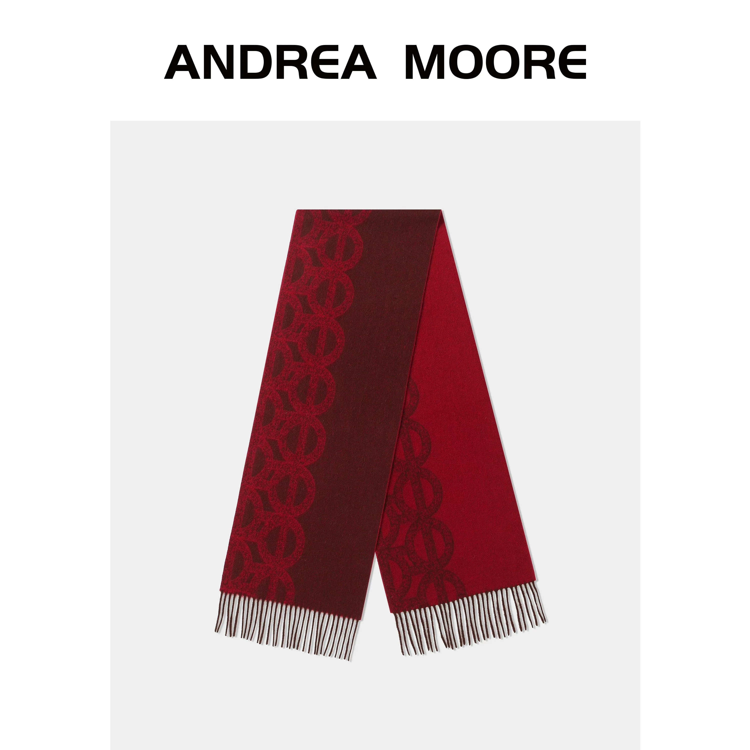 Reversible Jacquard Lambswool Scarf - Image 4